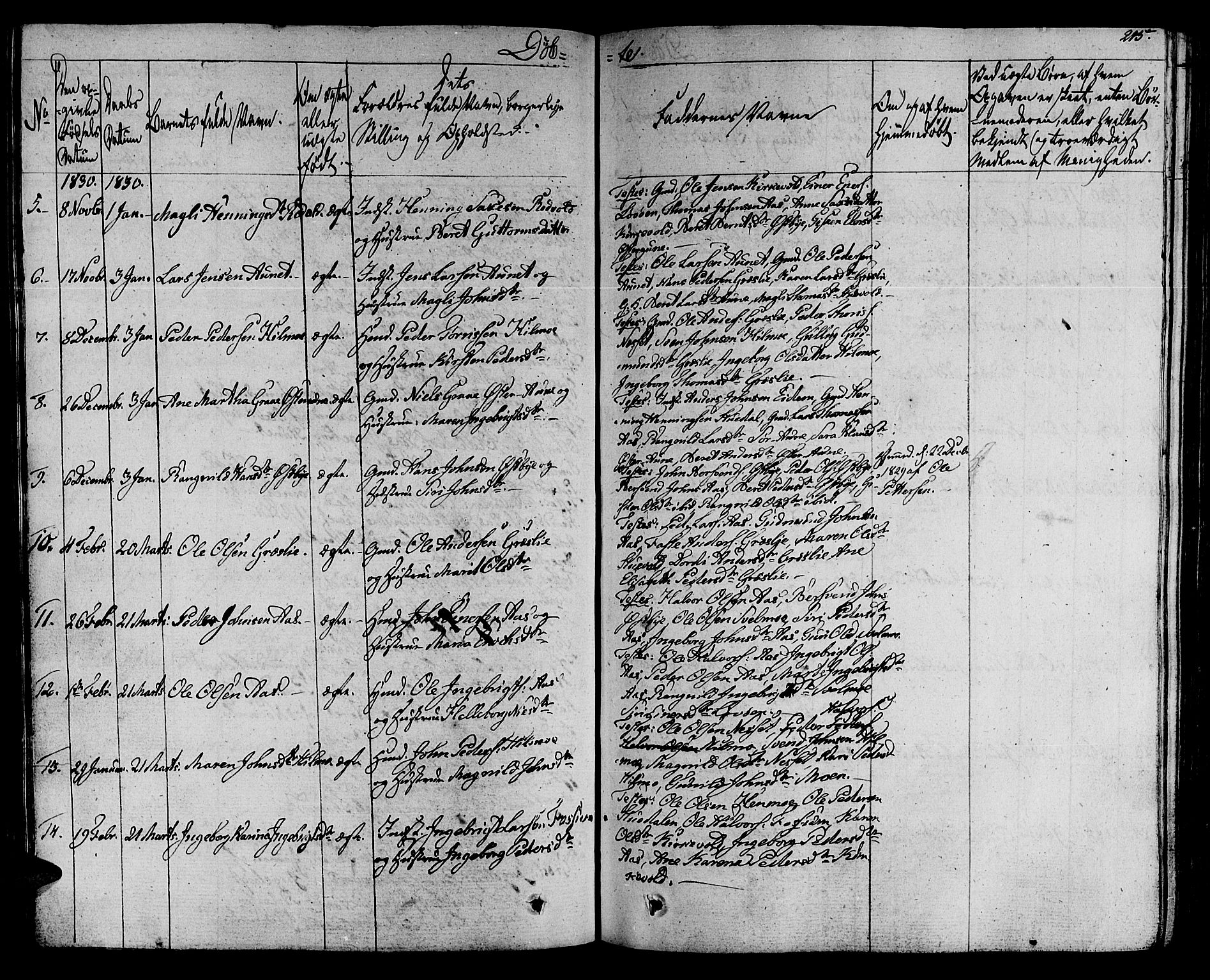 Ministerialprotokoller, klokkerbøker og fødselsregistre - Sør-Trøndelag, SAT/A-1456/695/L1144: Ministerialbok nr. 695A05 /2, 1824-1842, s. 215