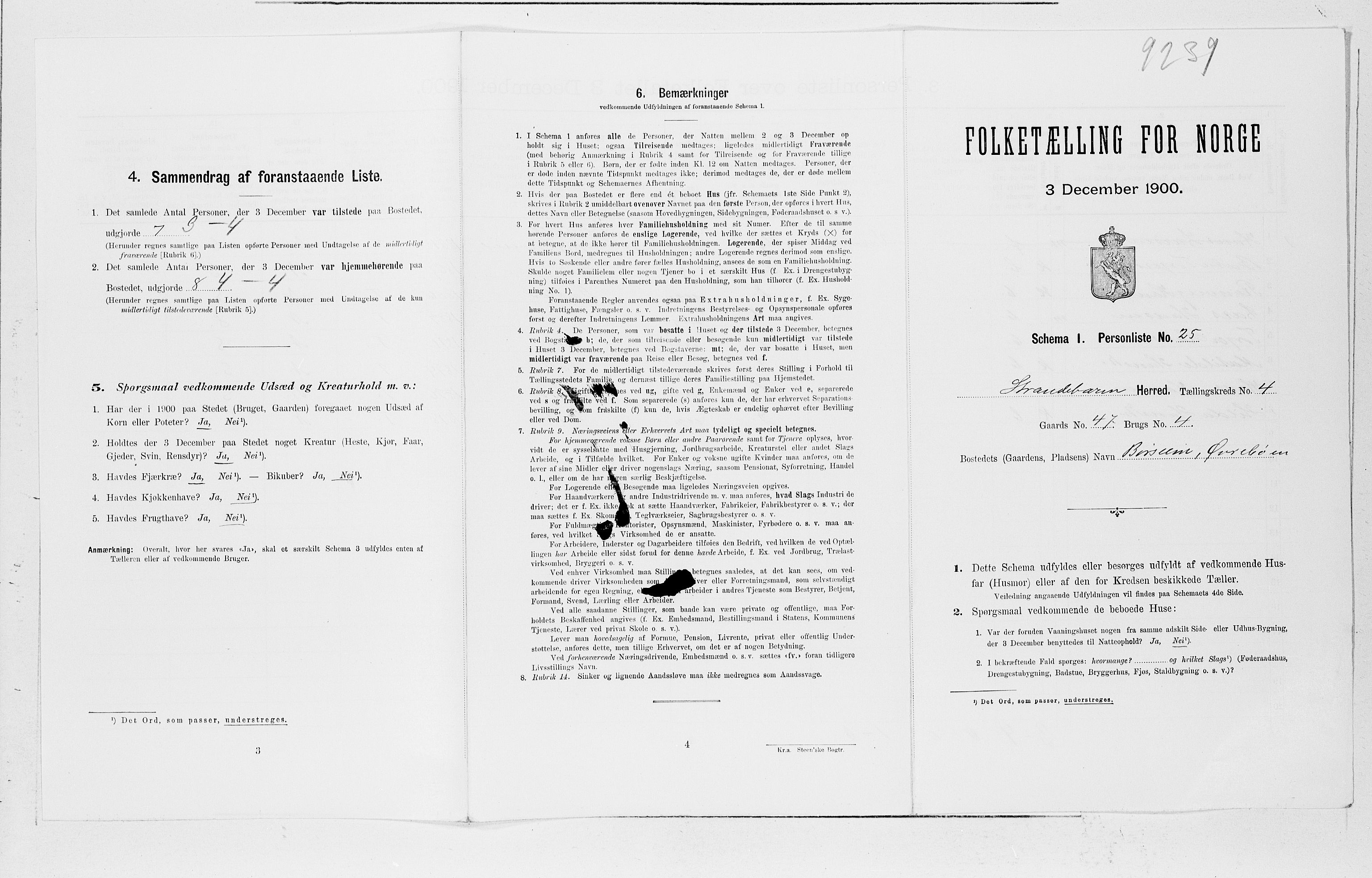 SAB, Folketelling 1900 for 1226 Strandebarm og Varaldsøy herred, 1900, s. 440