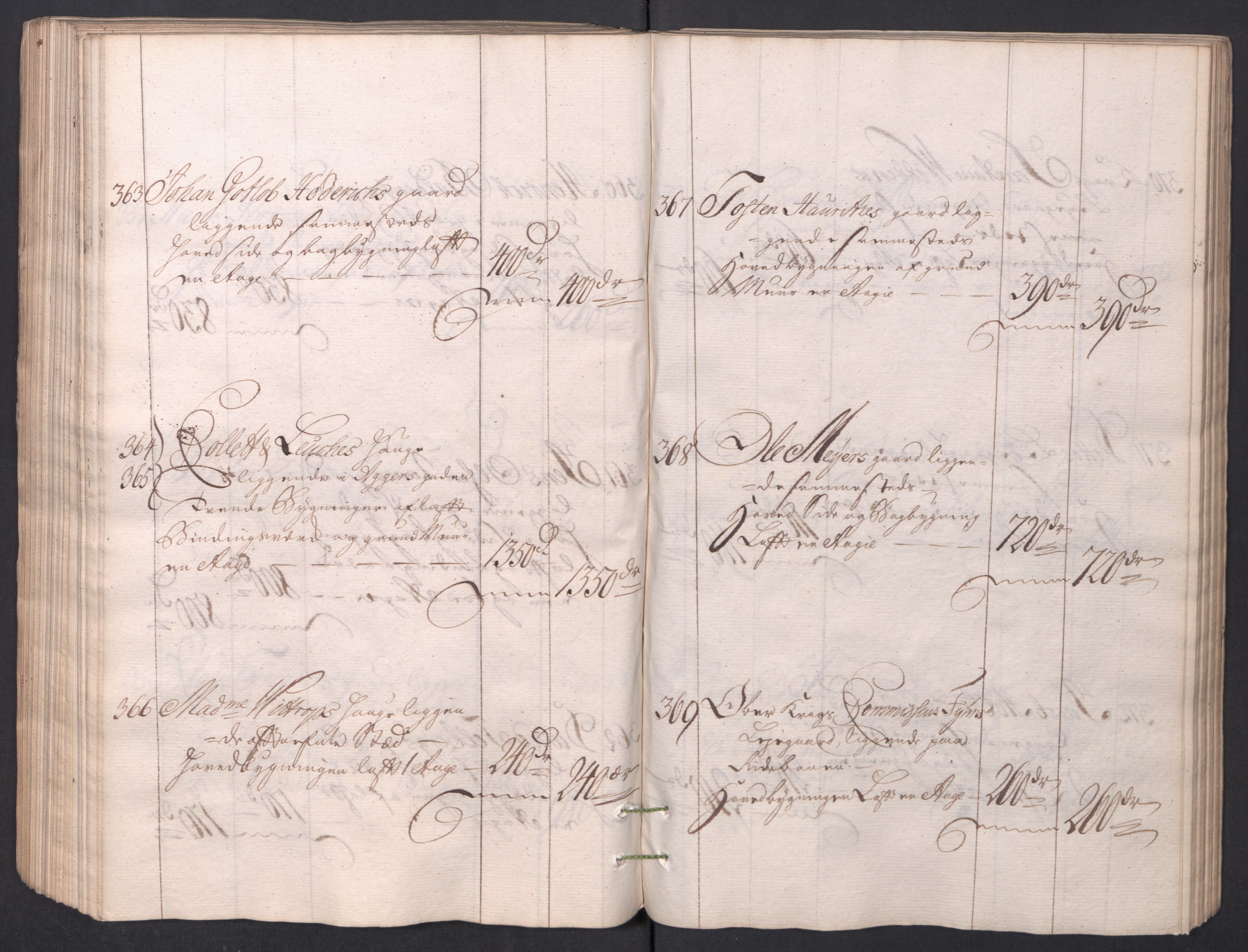 Kristiania stiftamt, AV/SAO-A-10386/I/Ia/L0001/0002: Branntakster / Christiania, 1766-1767