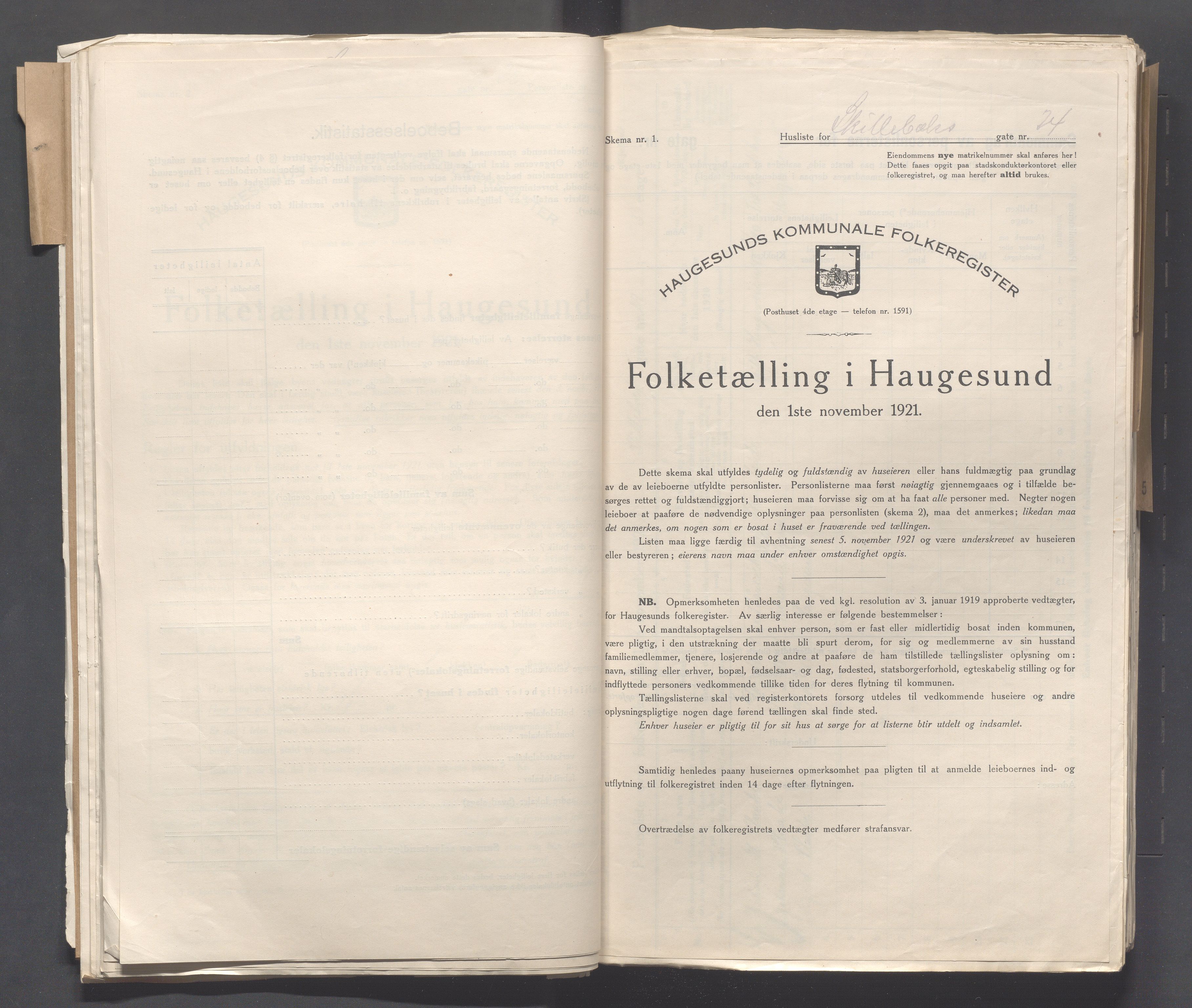 IKAR, Kommunal folketelling 1.11.1921 for Haugesund, 1921, s. 3932