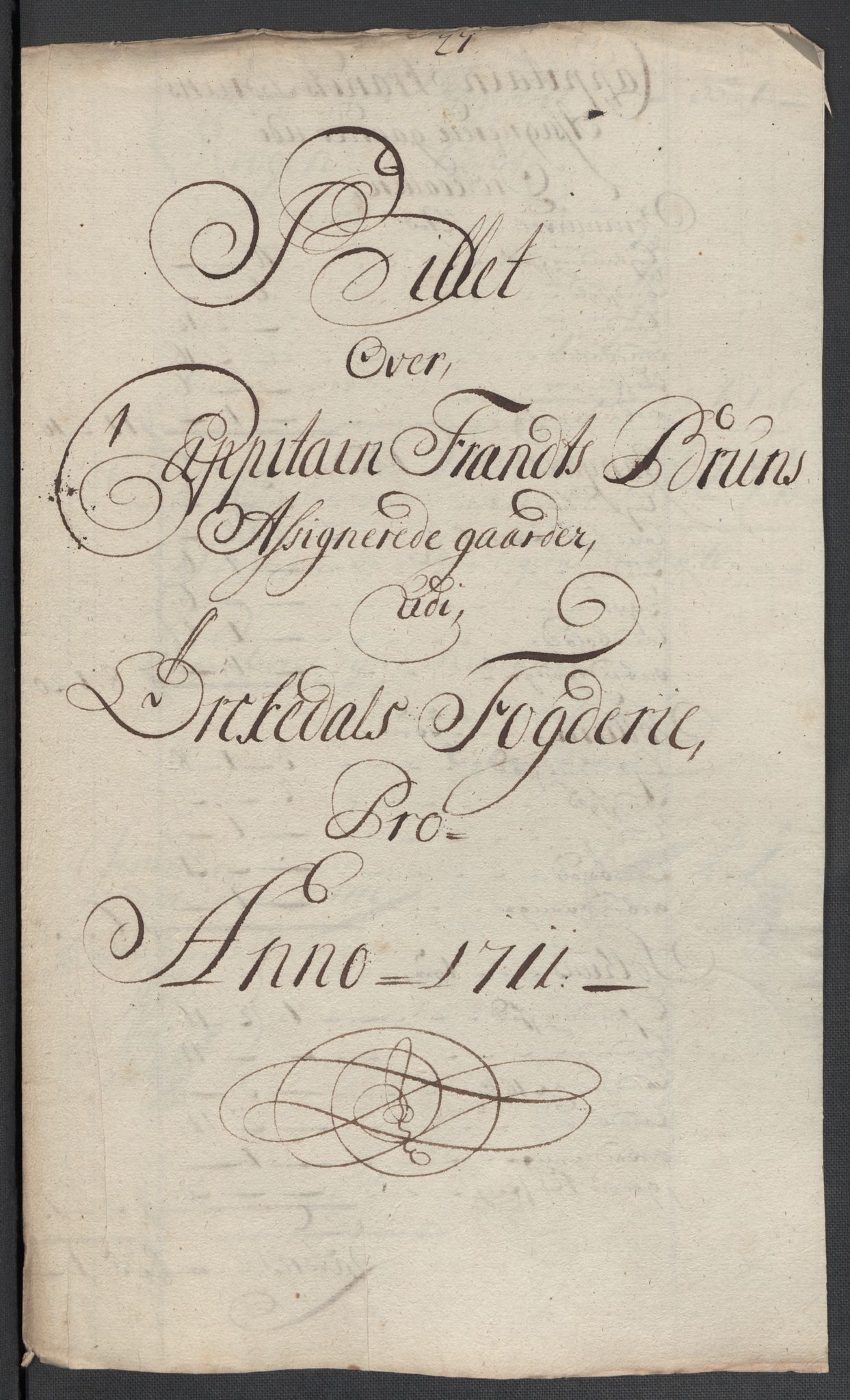 Rentekammeret inntil 1814, Reviderte regnskaper, Fogderegnskap, RA/EA-4092/R60/L3962: Fogderegnskap Orkdal og Gauldal, 1711, s. 241