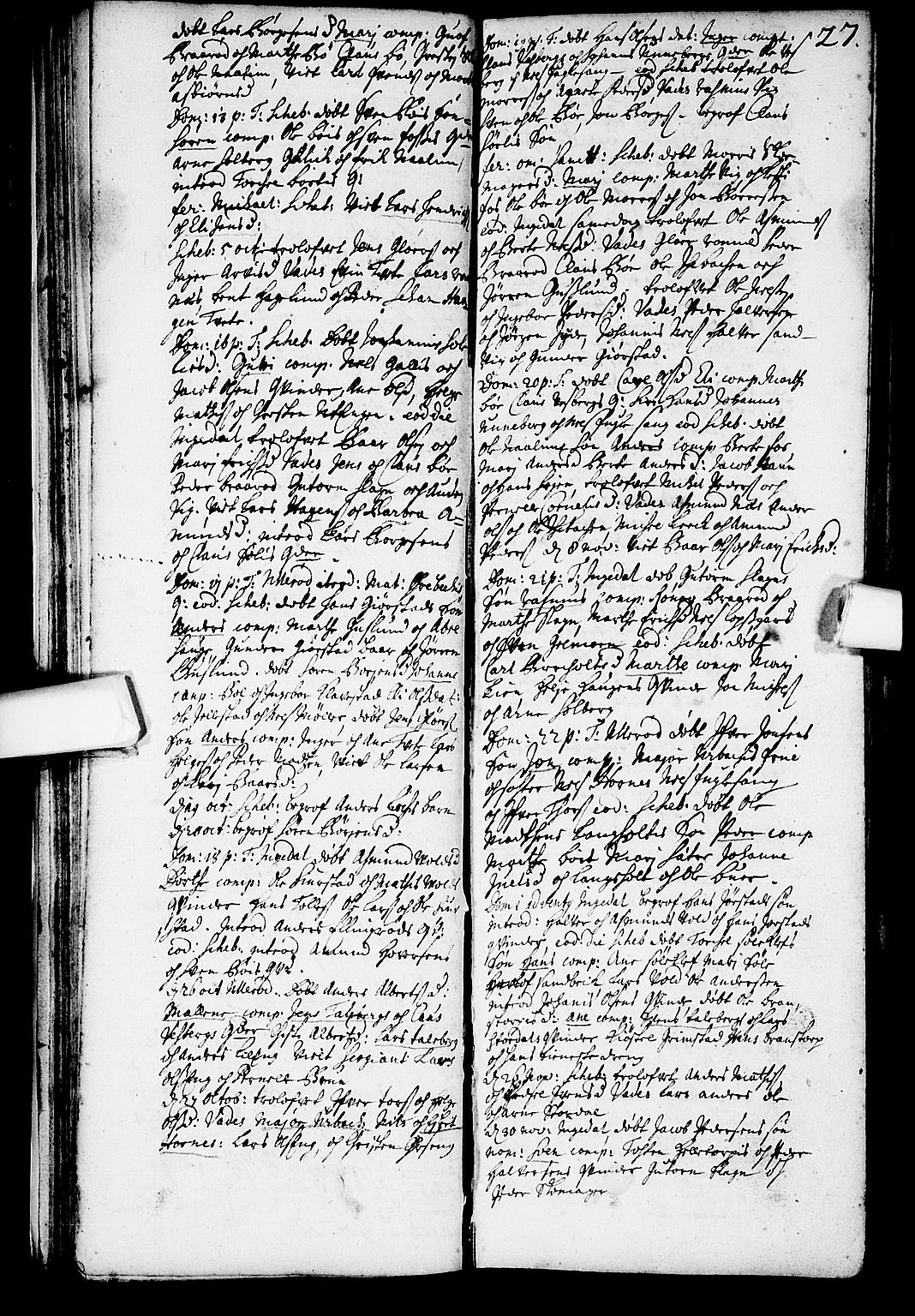Skjeberg prestekontor Kirkebøker, SAO/A-10923/F/Fa/L0001: Ministerialbok nr. I 1, 1702-1725, s. 27