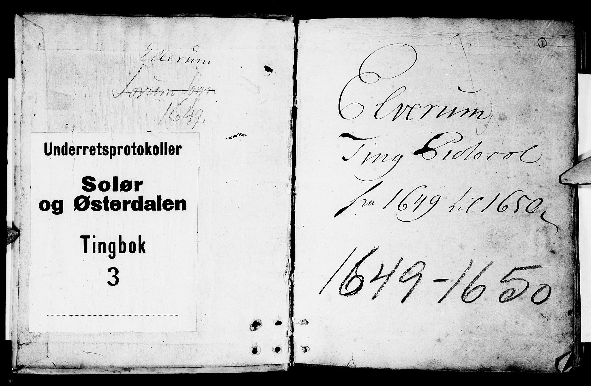 Solør og Østerdalen sorenskriveri, SAH/TING-024/G/Gb/L0003: Tingbok, 1649-1650