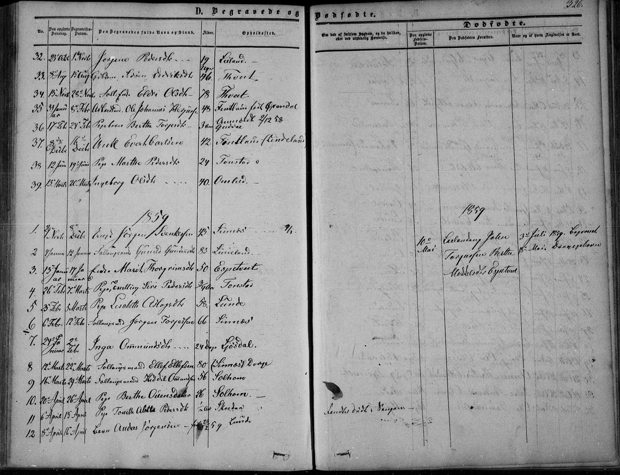 Sirdal sokneprestkontor, AV/SAK-1111-0036/F/Fa/Fab/L0002: Ministerialbok nr. A 2, 1855-1874, s. 326