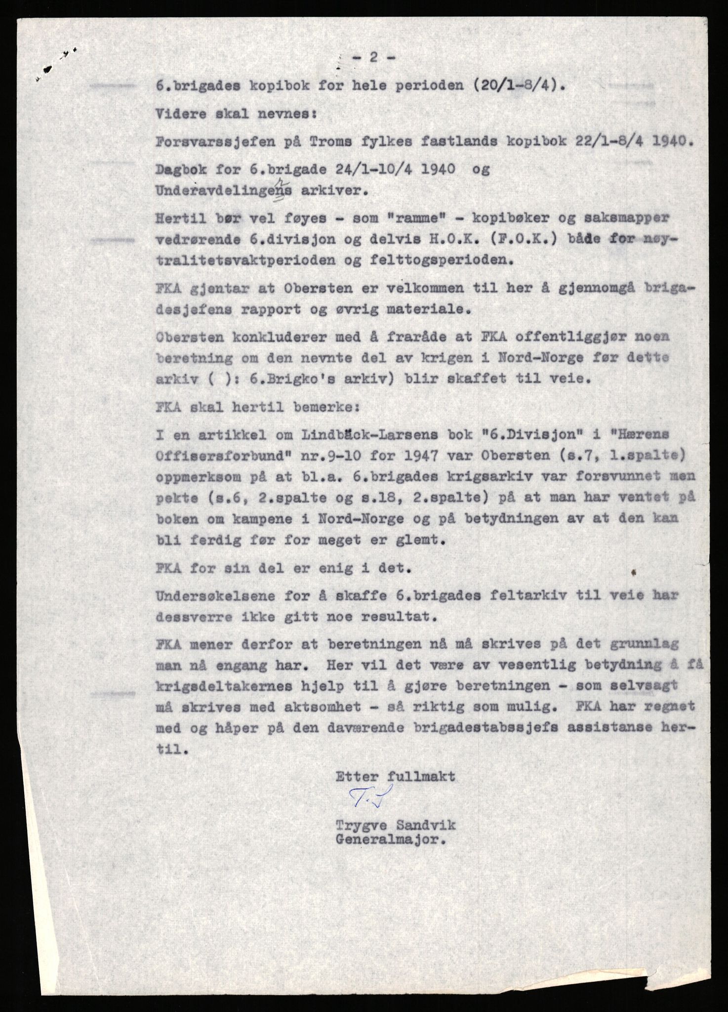 Forsvaret, Forsvarets krigshistoriske avdeling, AV/RA-RAFA-2017/Y/Yb/L0148: II-C-11-630-631  -  6. Divisjon, 1940-1964, s. 365