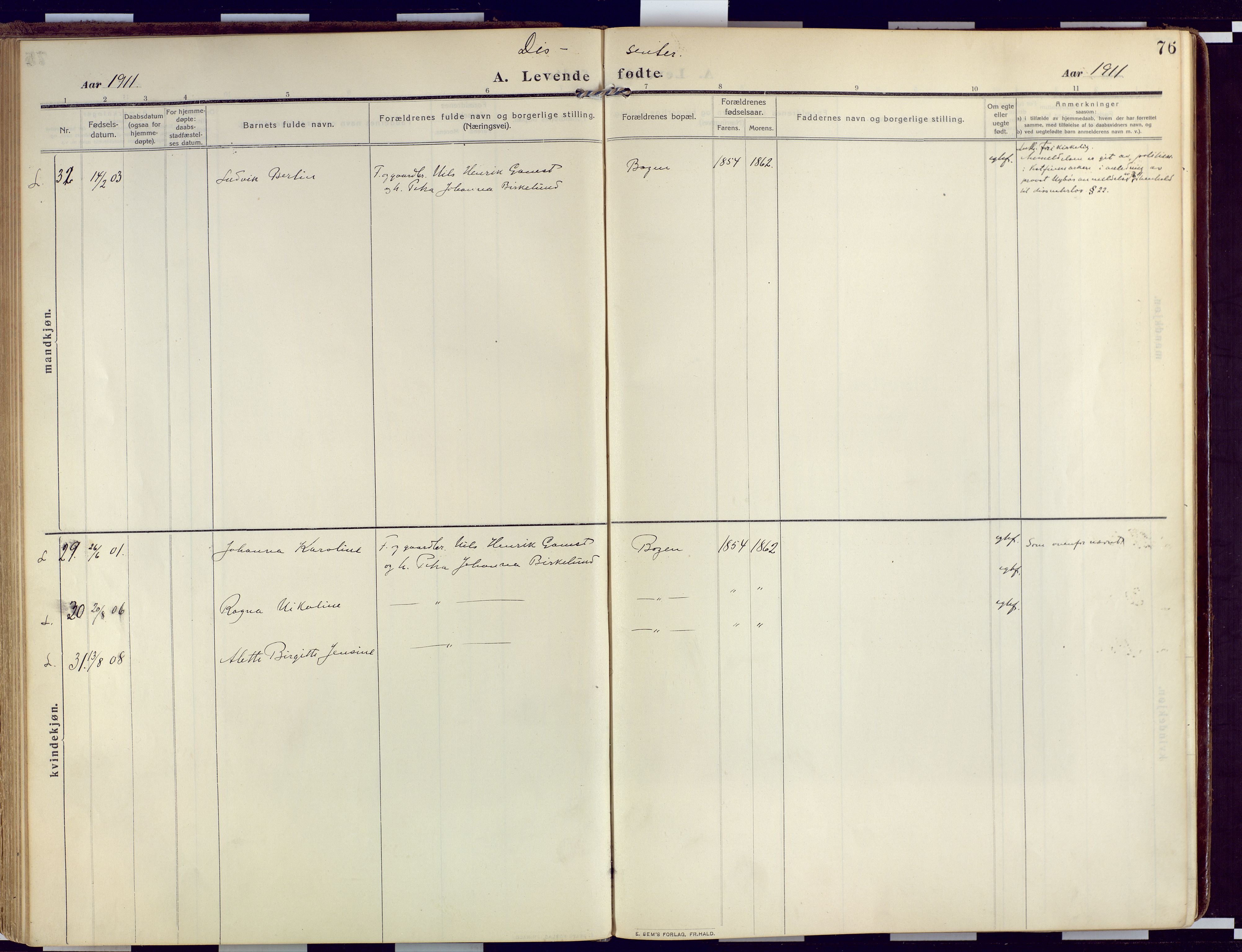 Loppa sokneprestkontor, AV/SATØ-S-1339/H/Ha/L0011kirke: Ministerialbok nr. 11, 1909-1919, s. 76
