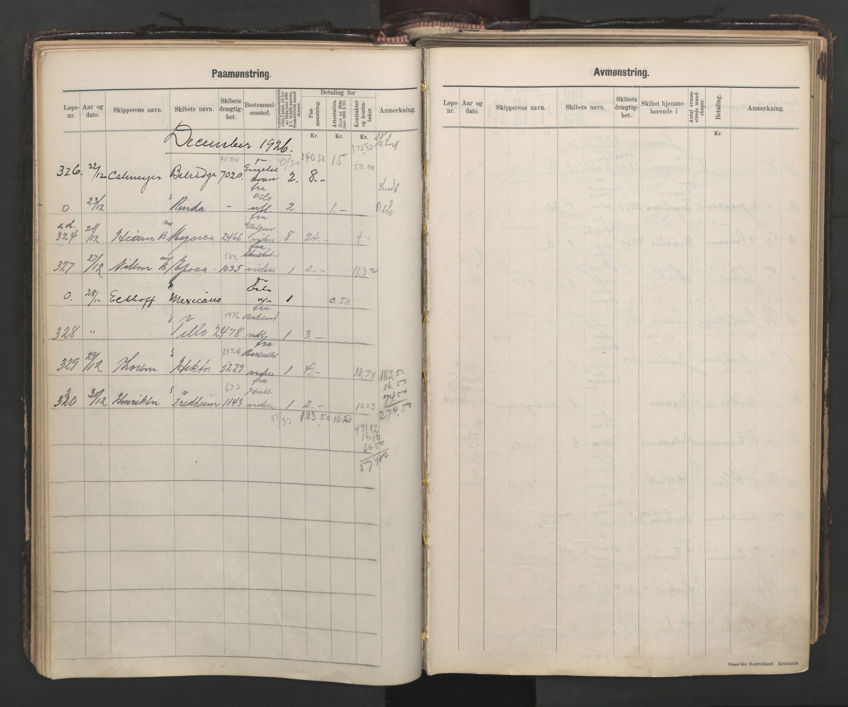 Tønsberg innrulleringskontor, AV/SAKO-A-786/H/Ha/L0008: Mønstringsjournal, 1925-1939, s. 58