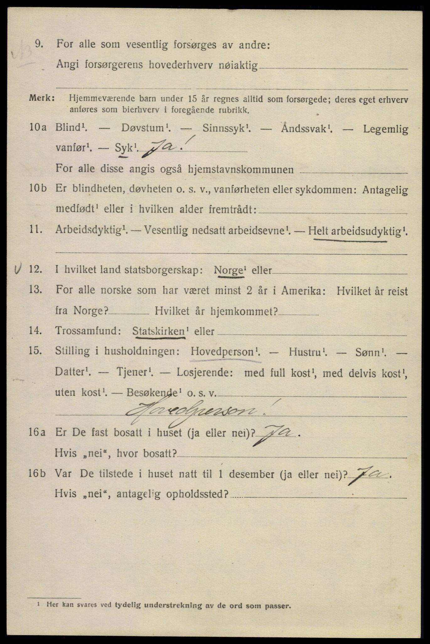 SAO, Folketelling 1920 for 0301 Kristiania kjøpstad, 1920, s. 598598
