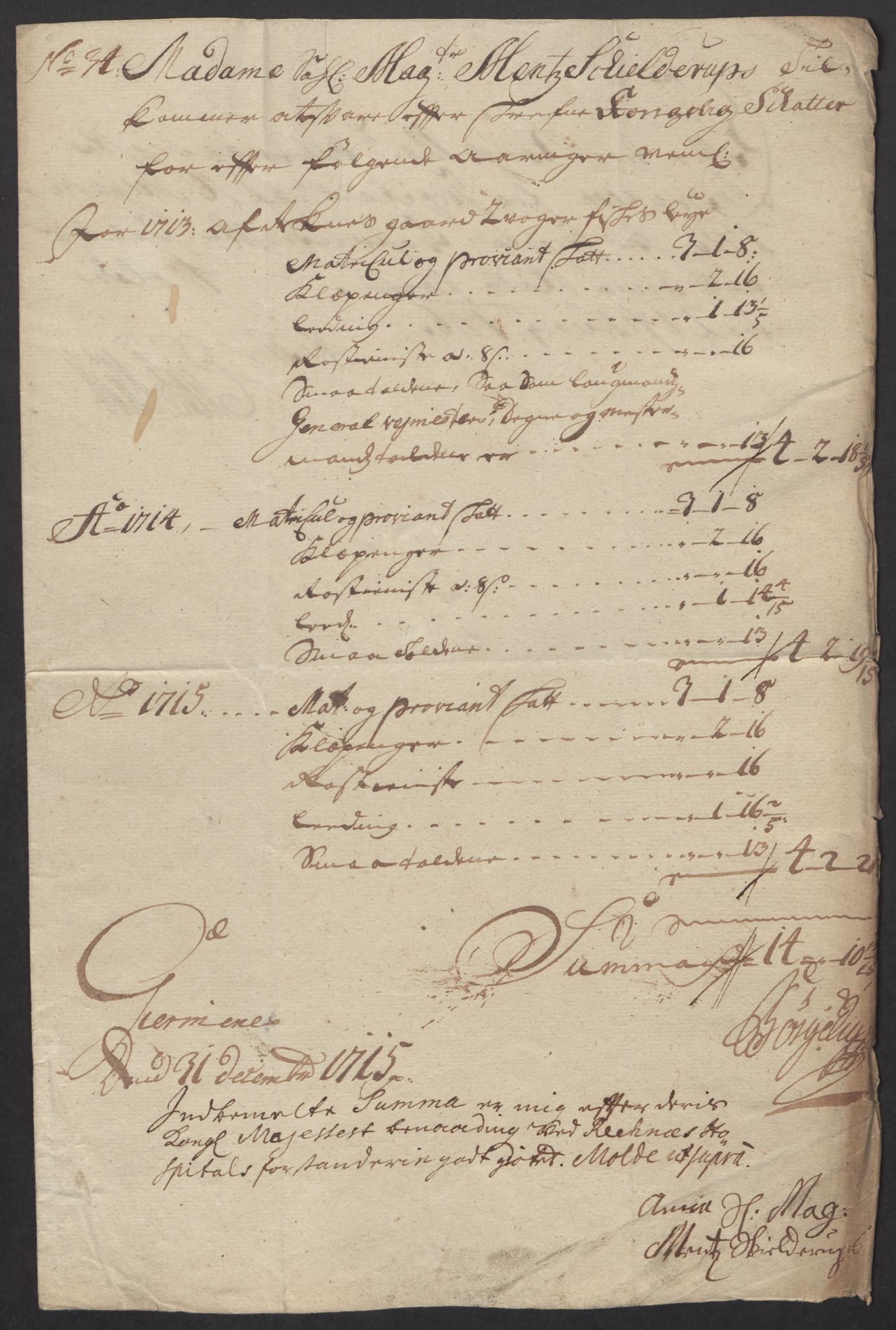 Rentekammeret inntil 1814, Reviderte regnskaper, Fogderegnskap, RA/EA-4092/R55/L3663: Fogderegnskap Romsdal, 1715-1716, s. 226