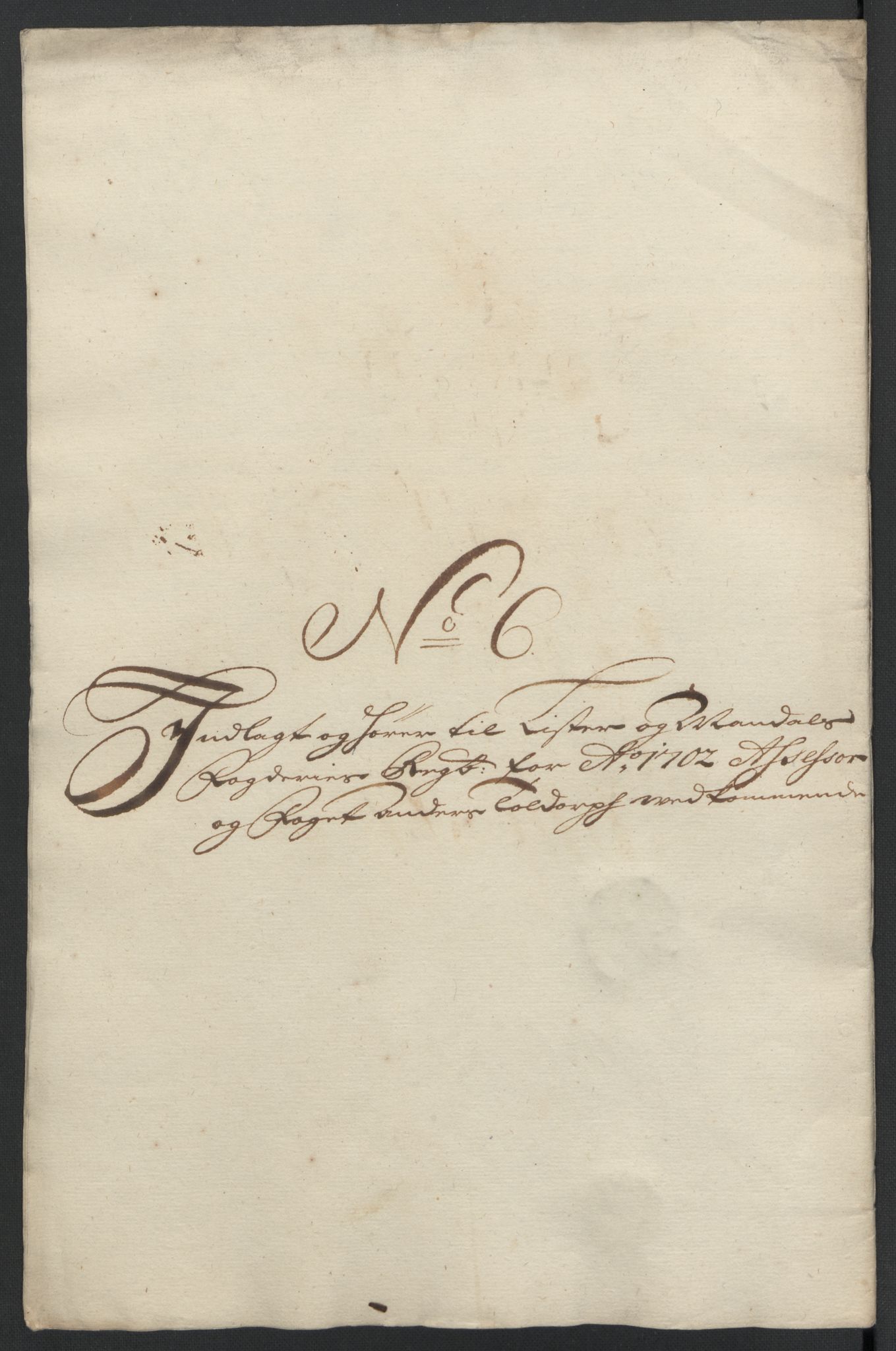Rentekammeret inntil 1814, Reviderte regnskaper, Fogderegnskap, RA/EA-4092/R43/L2549: Fogderegnskap Lista og Mandal, 1701-1702, s. 265