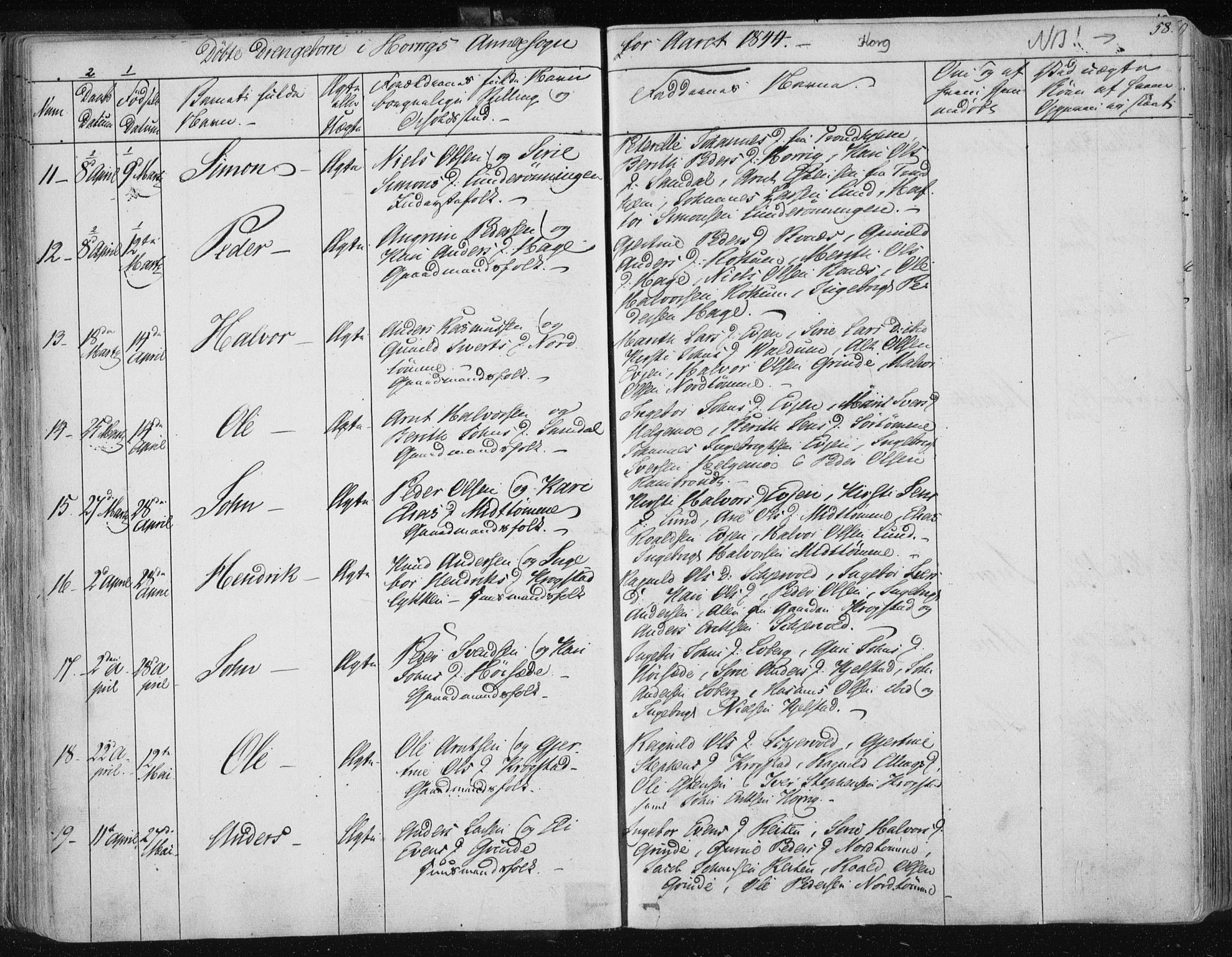 Ministerialprotokoller, klokkerbøker og fødselsregistre - Sør-Trøndelag, SAT/A-1456/687/L0998: Ministerialbok nr. 687A05 /2, 1843-1849, s. 58