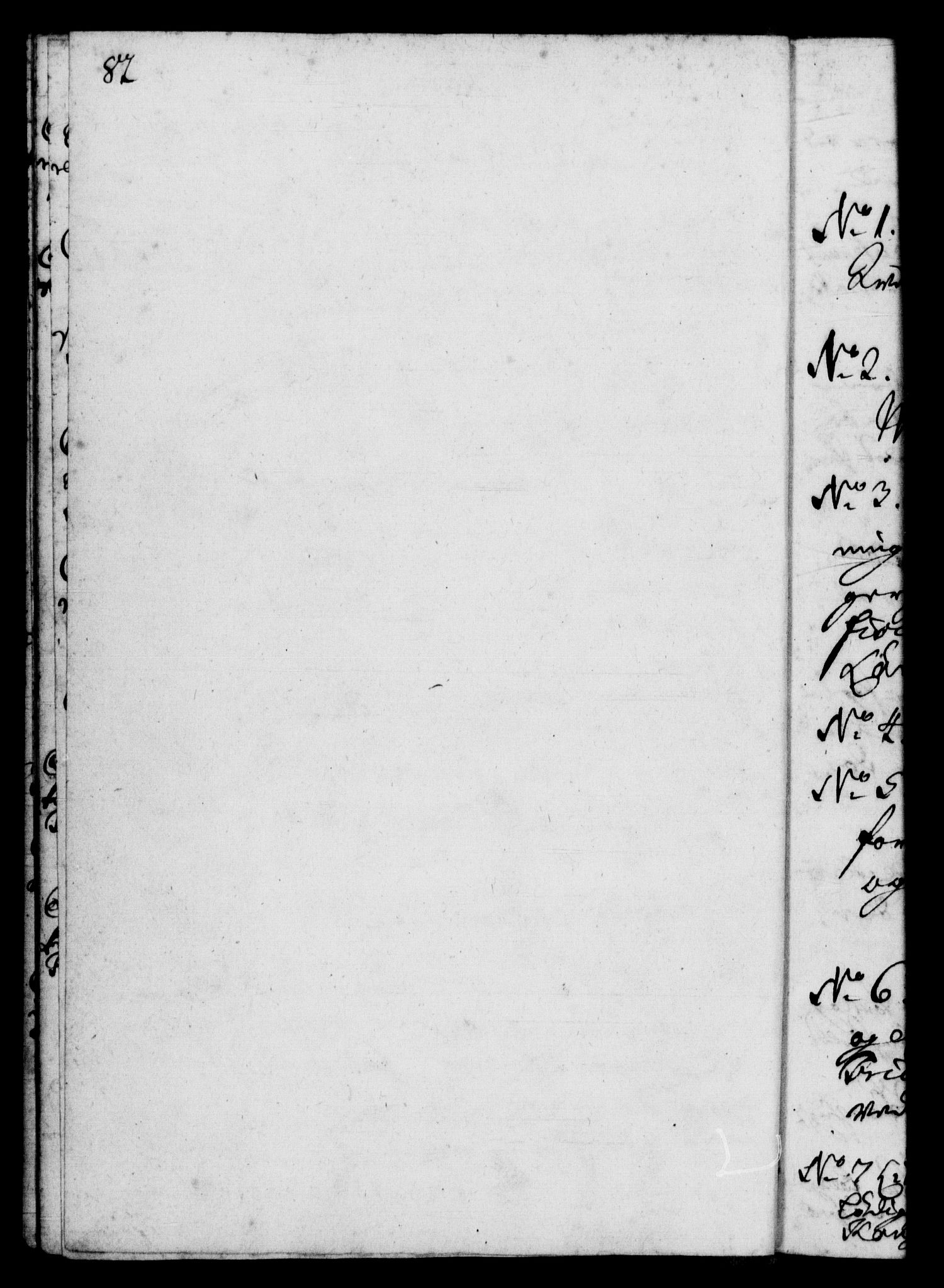 Rentekammeret, Kammerkanselliet, RA/EA-3111/G/Gf/Gfb/L0002: Register til norske relasjons- og resolusjonsprotokoller (merket RK 52.97), 1724-1728, s. 82