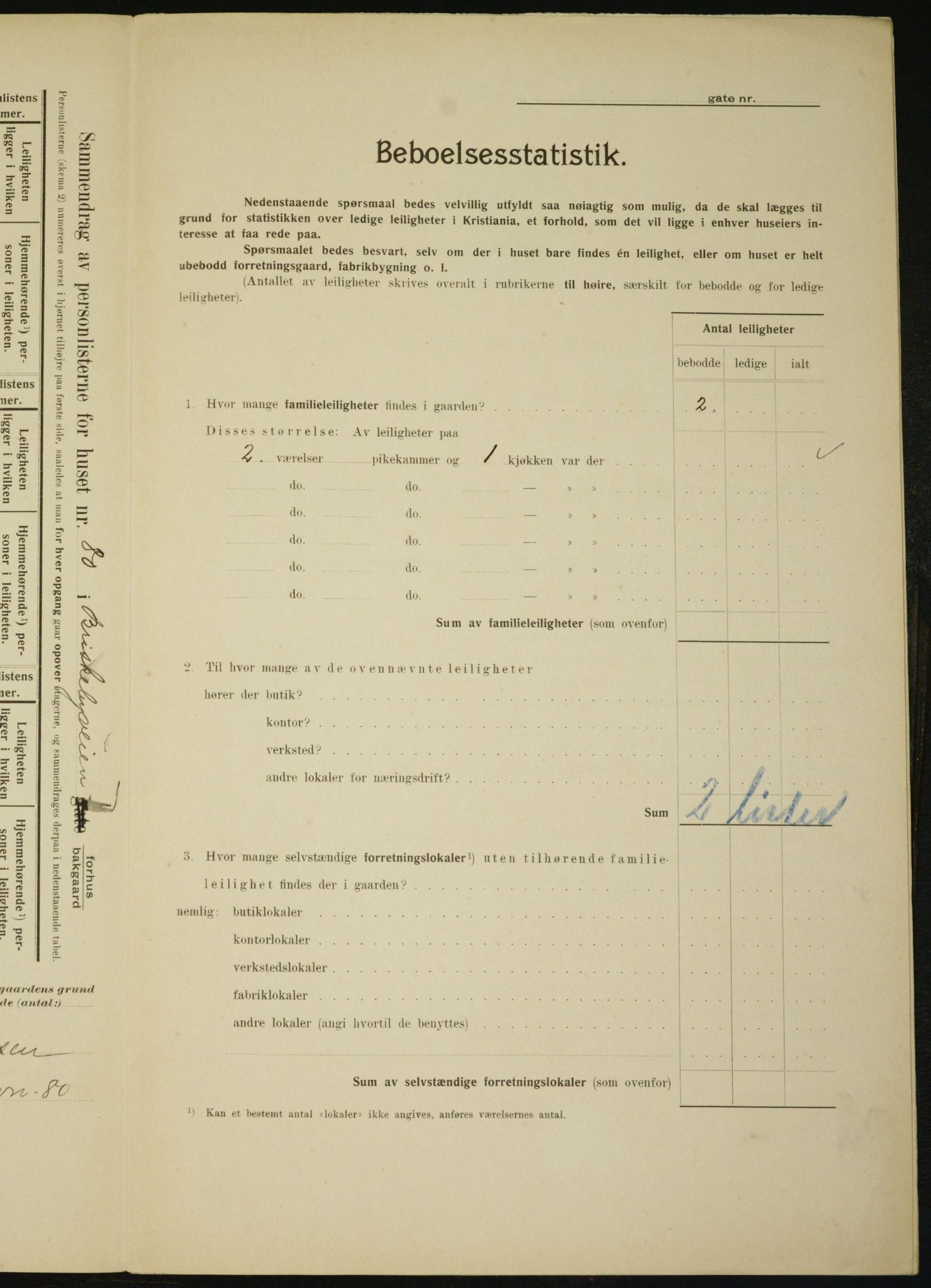 OBA, Kommunal folketelling 1.2.1910 for Kristiania, 1910, s. 9233