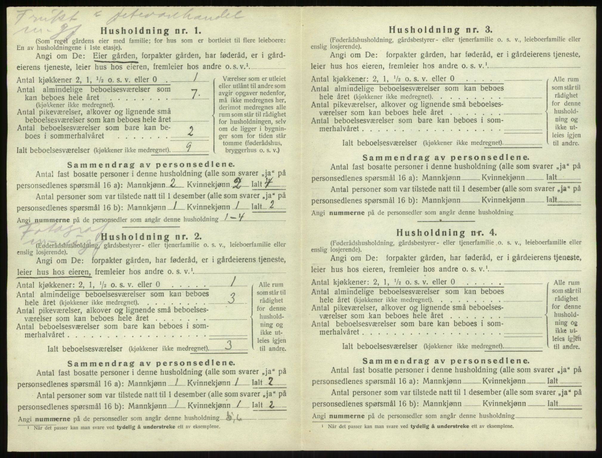 SAB, Folketelling 1920 for 1420 Sogndal herred, 1920, s. 609