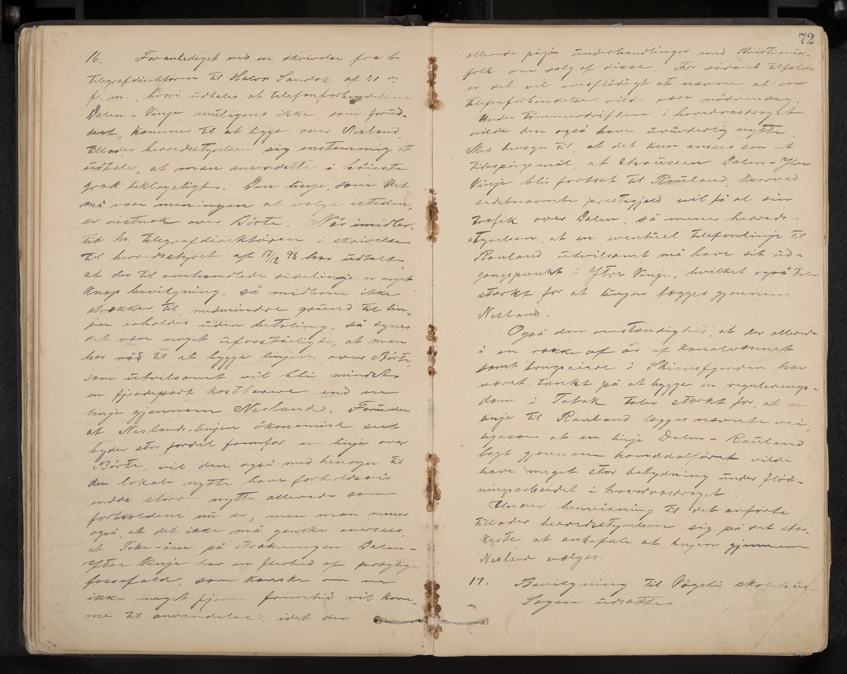 Vinje formannskap og sentraladministrasjon, IKAK/0834021-1/A/L0002: Møtebok, 1889-1913, s. 72