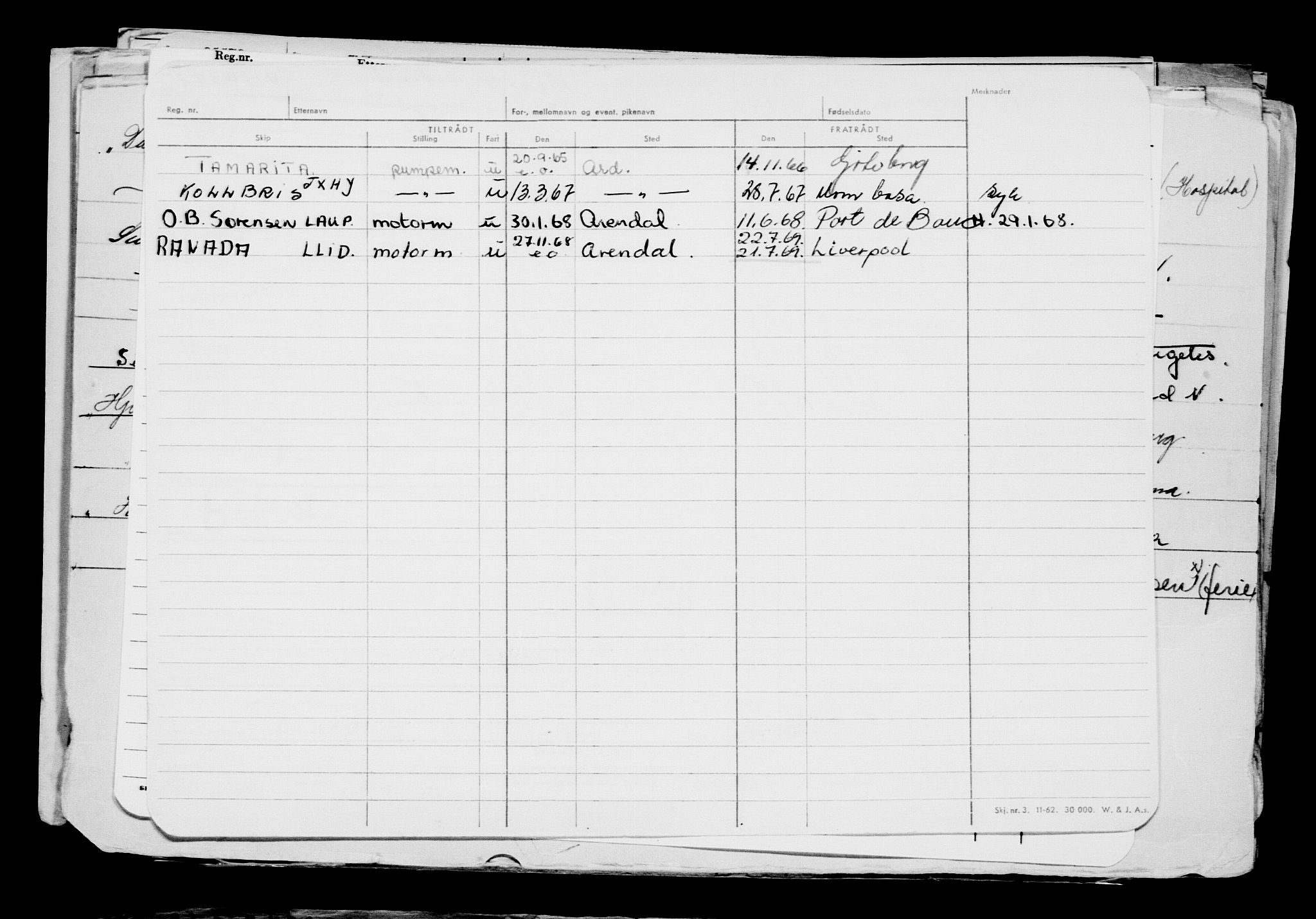 Direktoratet for sjømenn, AV/RA-S-3545/G/Gb/L0122: Hovedkort, 1914, s. 69