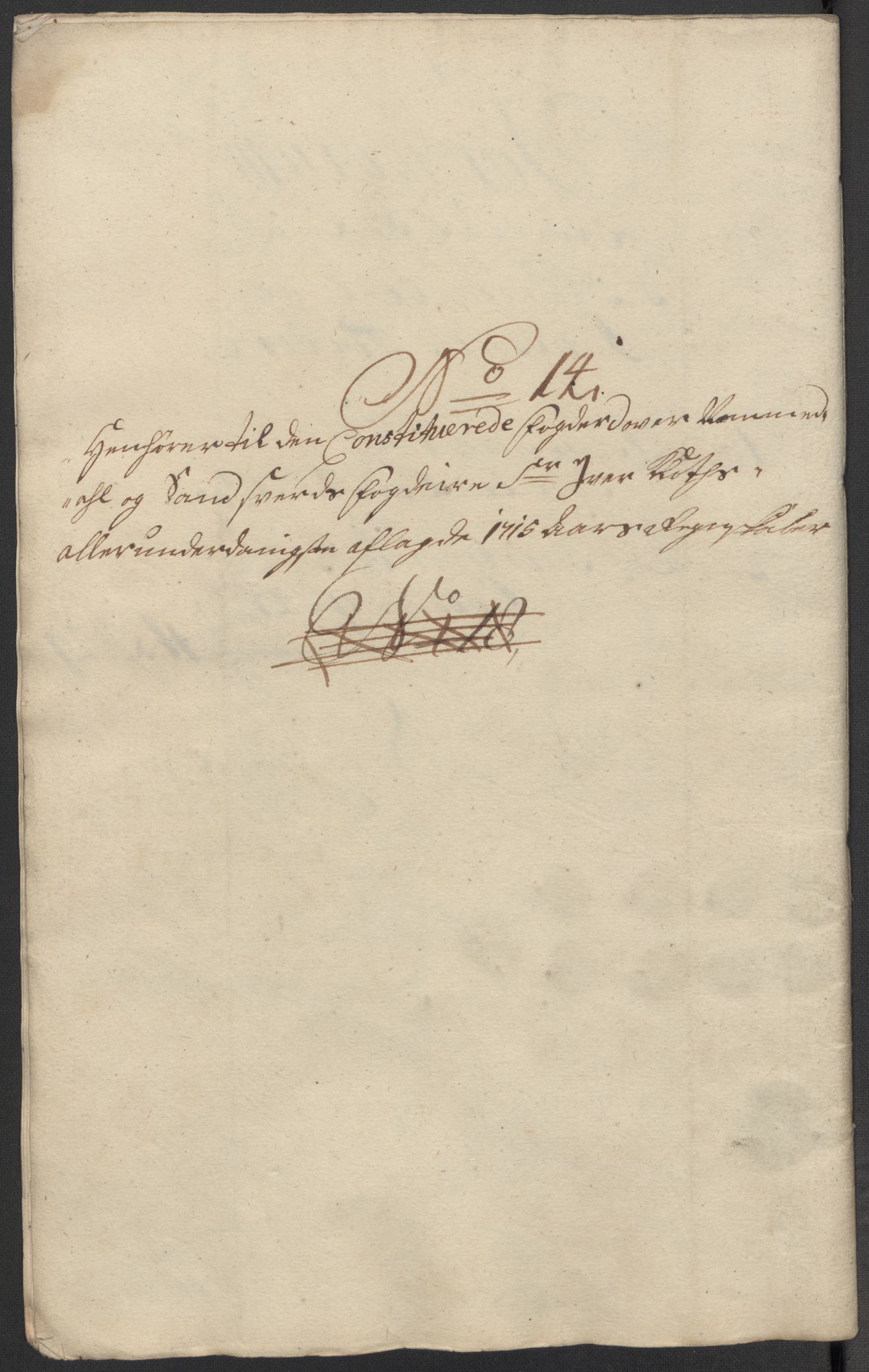 Rentekammeret inntil 1814, Reviderte regnskaper, Fogderegnskap, AV/RA-EA-4092/R24/L1591: Fogderegnskap Numedal og Sandsvær, 1715, s. 353