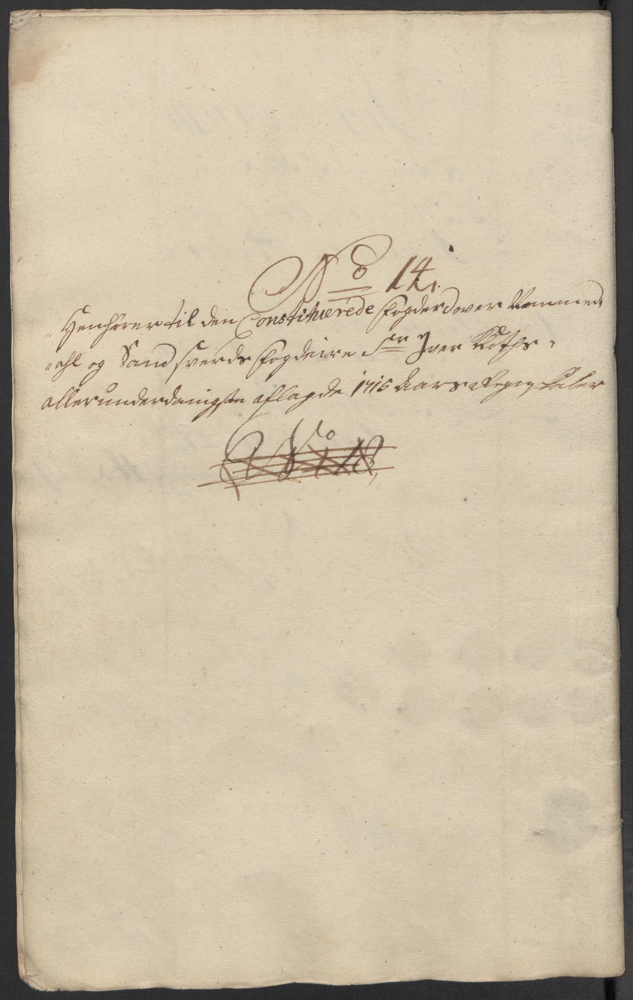 Rentekammeret inntil 1814, Reviderte regnskaper, Fogderegnskap, RA/EA-4092/R24/L1591: Fogderegnskap Numedal og Sandsvær, 1715, s. 353