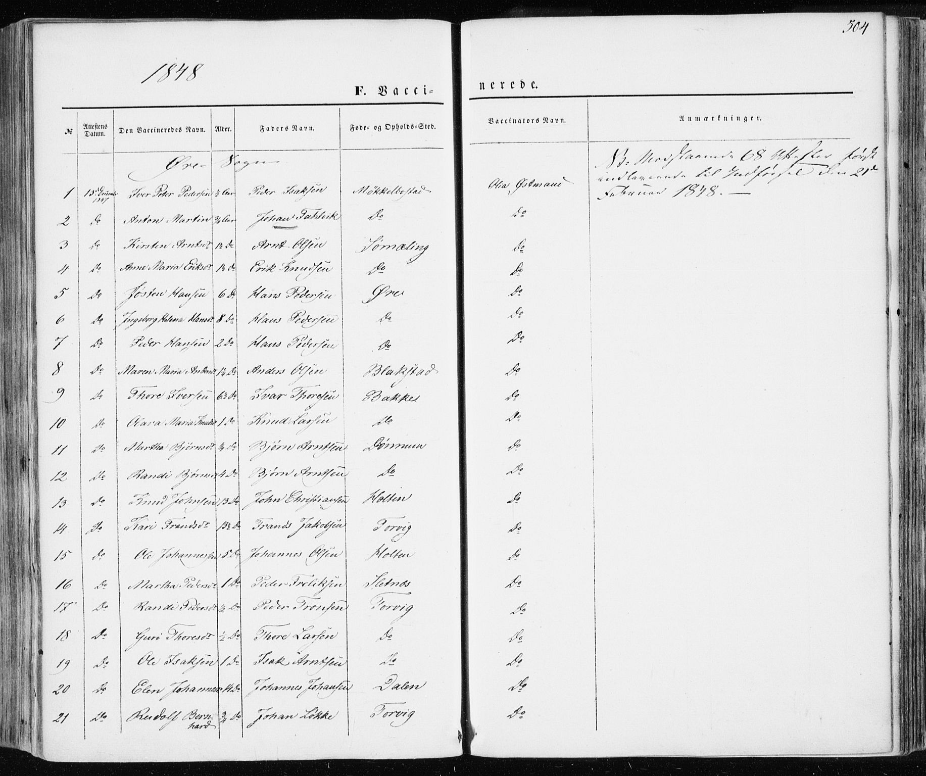 Ministerialprotokoller, klokkerbøker og fødselsregistre - Møre og Romsdal, AV/SAT-A-1454/586/L0984: Ministerialbok nr. 586A10, 1844-1856, s. 504