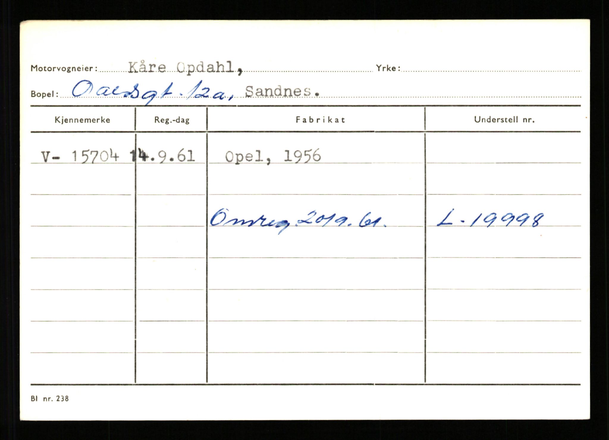 Stavanger trafikkstasjon, AV/SAST-A-101942/0/G/L0004: Registreringsnummer: 15497 - 22957, 1930-1971, s. 149