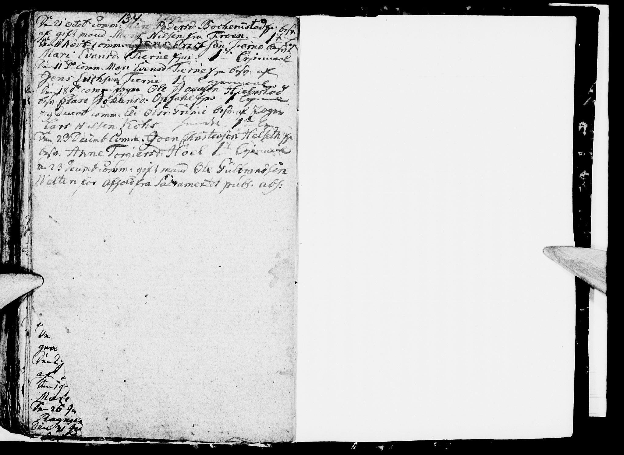 Ringsaker prestekontor, SAH/PREST-014/I/Ia/L0005/0005: Kladd til kirkebok nr. 1E, 1790-1792, s. 134-135