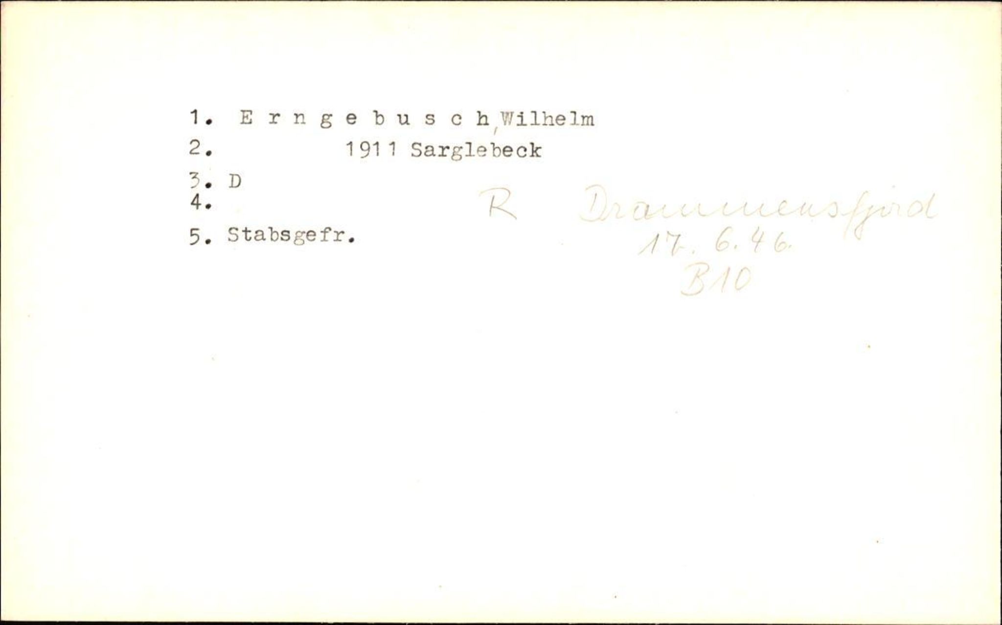 Hjemsendte tyskere , AV/RA-RAFA-6487/D/Db/L0010: Ergel-Fyhn, 1945-1947, s. 24