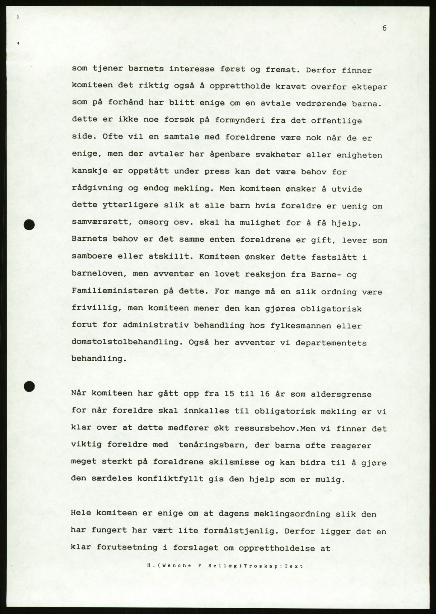 Det Norske Forbundet av 1948/Landsforeningen for Lesbisk og Homofil Frigjøring, AV/RA-PA-1216/D/Da/L0001: Partnerskapsloven, 1990-1993, s. 277