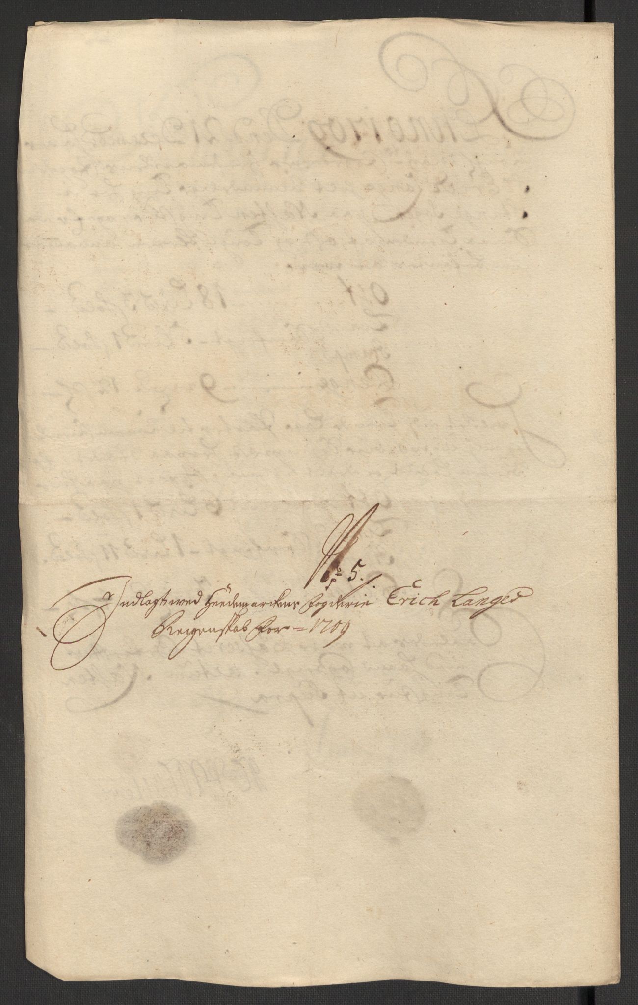 Rentekammeret inntil 1814, Reviderte regnskaper, Fogderegnskap, RA/EA-4092/R16/L1045: Fogderegnskap Hedmark, 1709, s. 65