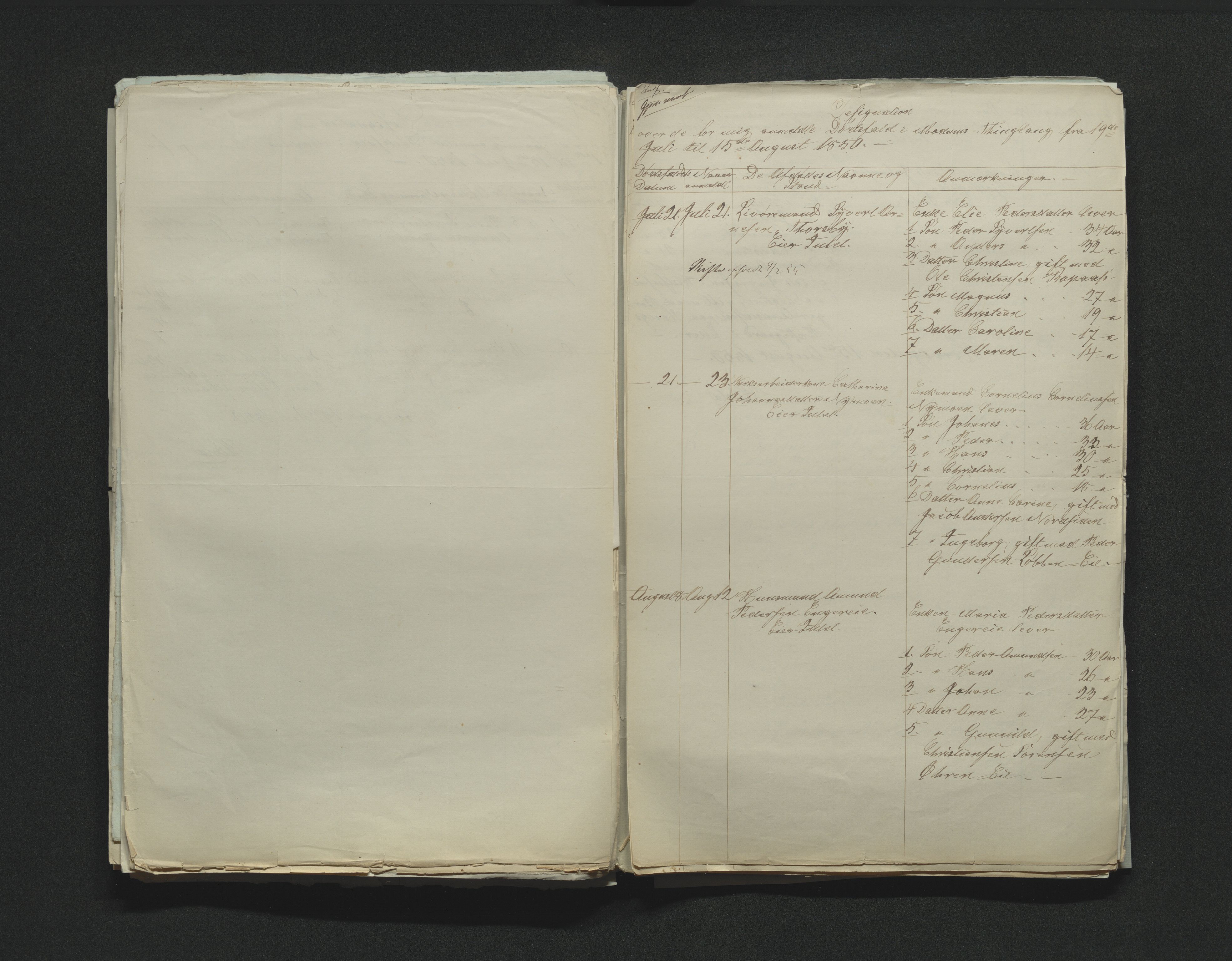 Eiker, Modum og Sigdal sorenskriveri, AV/SAKO-A-123/H/Ha/Hab/L0008: Dødsfallsmeldinger, 1850-1853