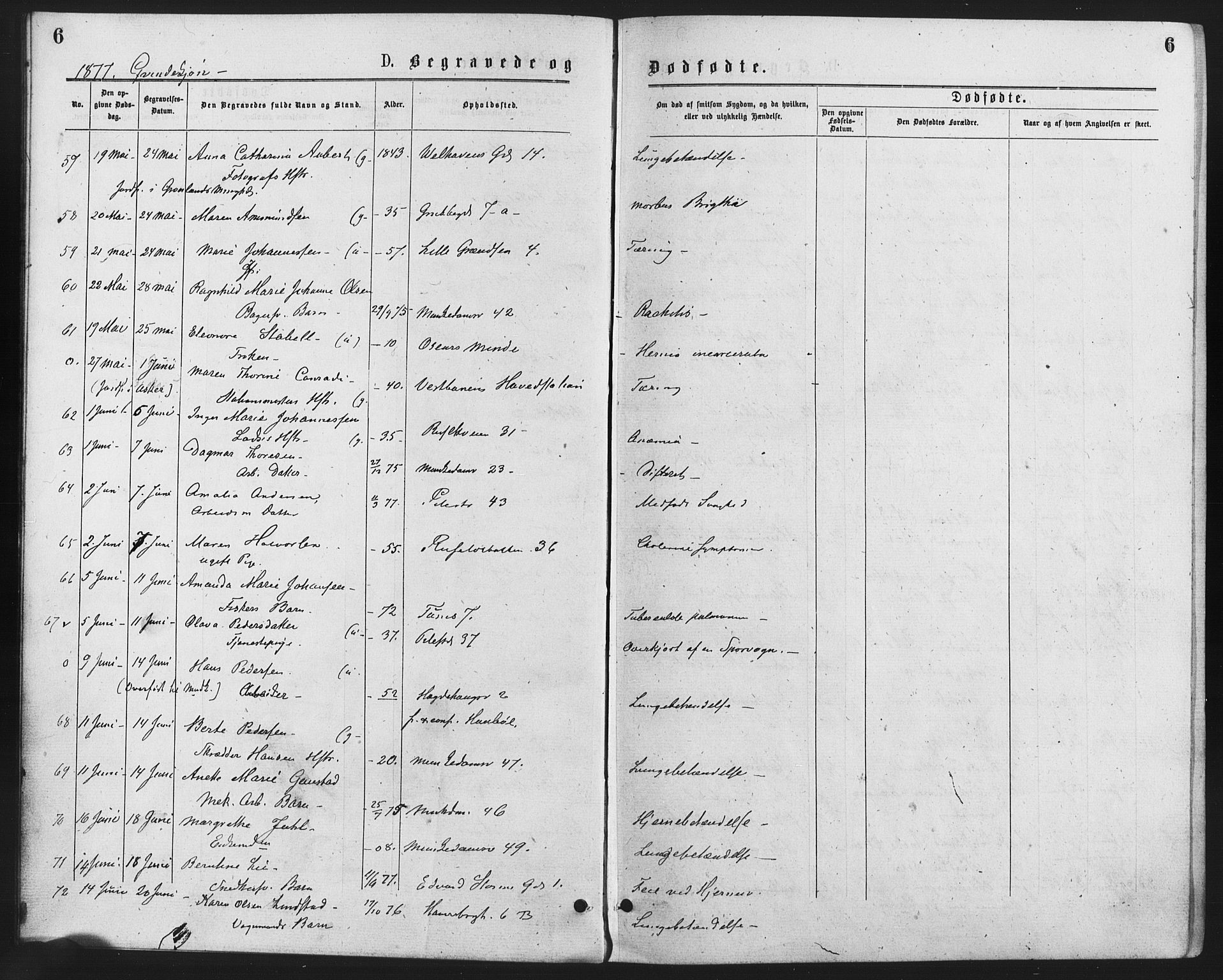 Trefoldighet prestekontor Kirkebøker, AV/SAO-A-10882/F/Fd/L0002: Ministerialbok nr. IV 2, 1877-1885, s. 6