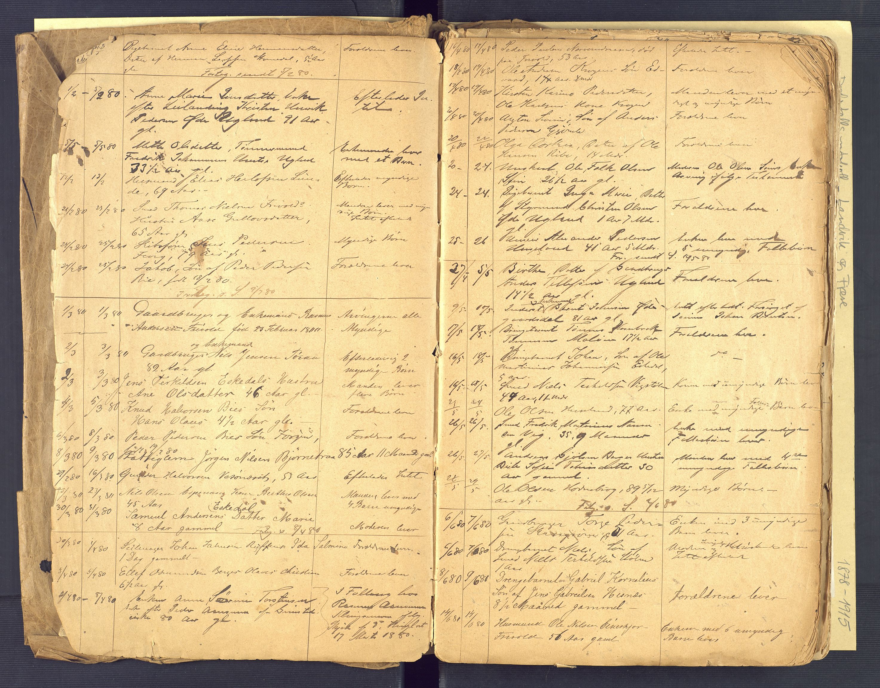 Landvik og Fjære lensmannskontor, AV/SAK-1241-0027/F/Fe/L0001: Dødsfallsprotokoll Landvik og Fjære nr 137, 1878-1915