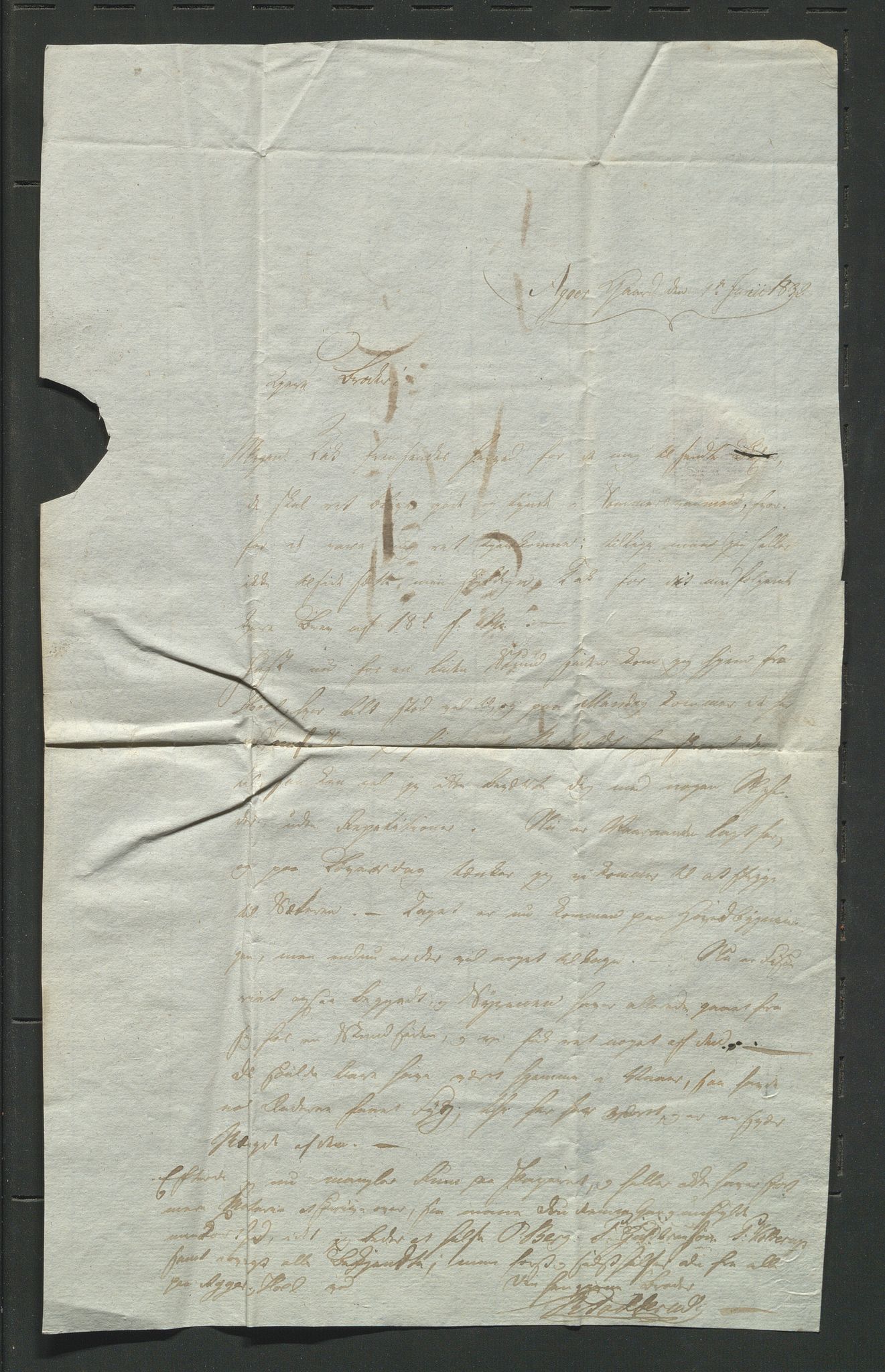 Åker i Vang, Hedmark, og familien Todderud, AV/SAH-ARK-010/E/Eb/L0001: Korrespondanse med familiemedlemmer, 1792-1904, s. 162