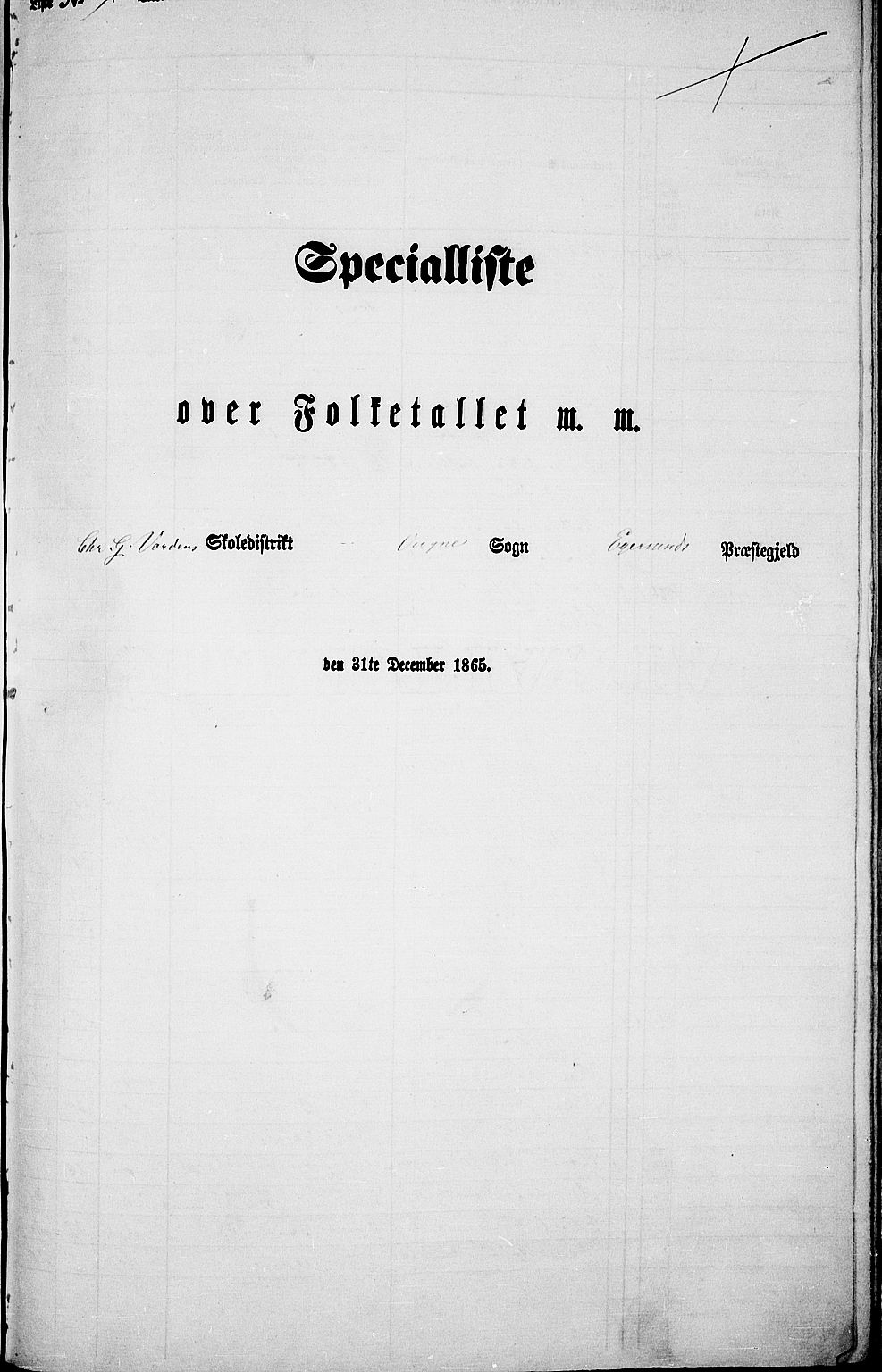 RA, Folketelling 1865 for 1116L Eigersund prestegjeld, Eigersund landsokn og Ogna sokn, 1865, s. 144