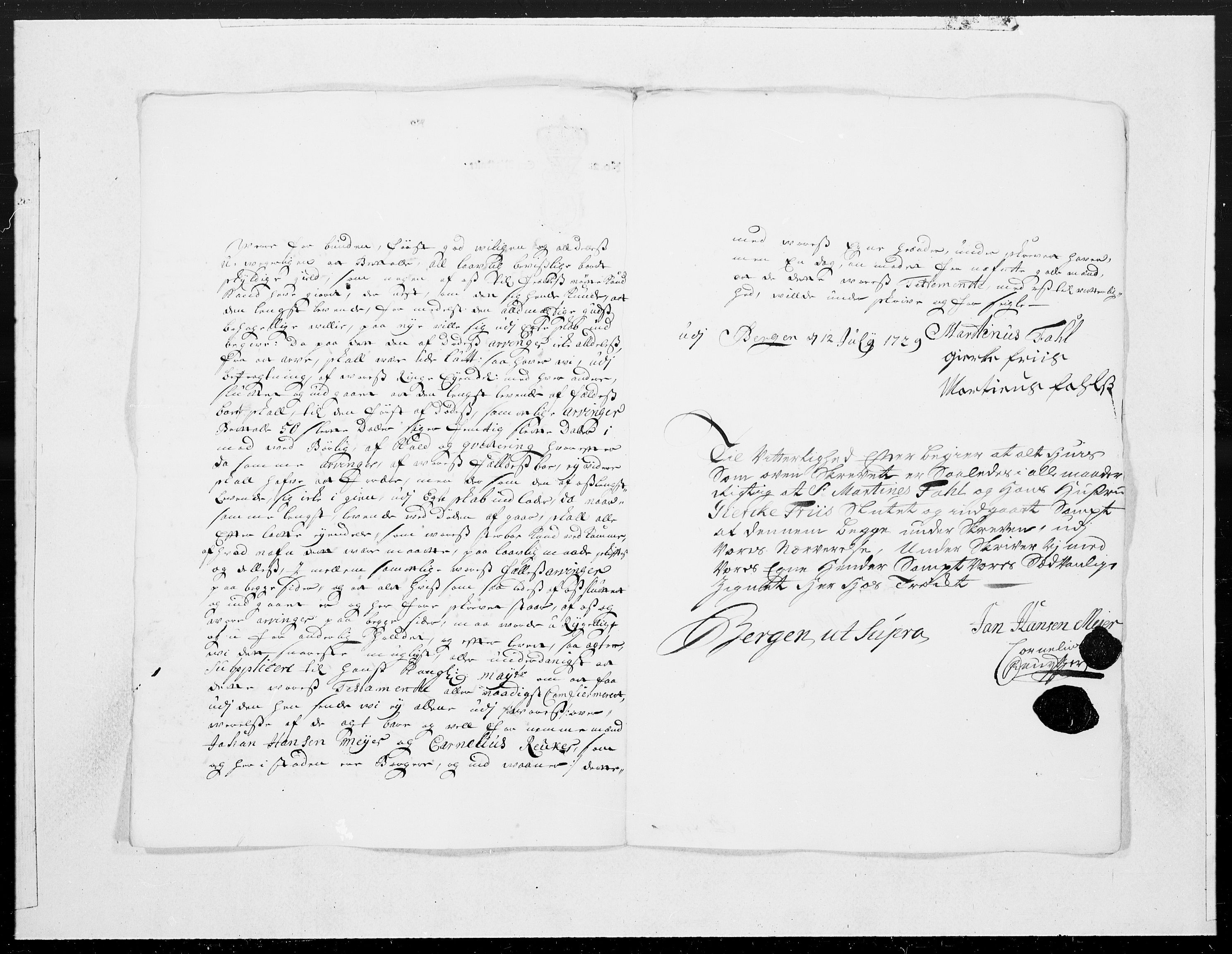 Danske Kanselli 1572-1799, RA/EA-3023/F/Fc/Fcc/Fcca/L0105: Norske innlegg 1572-1799, 1729, s. 138