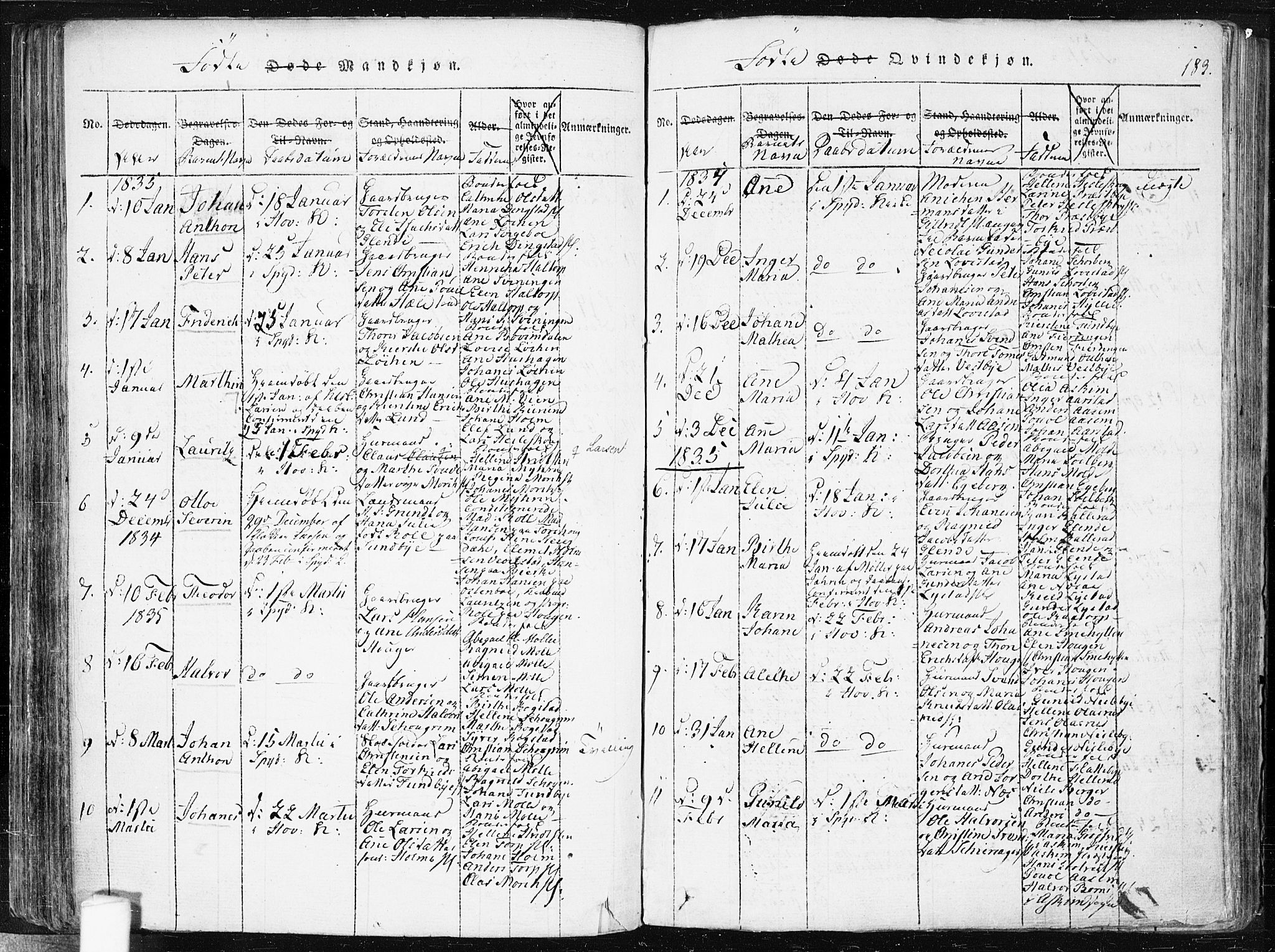 Spydeberg prestekontor Kirkebøker, AV/SAO-A-10924/F/Fa/L0004: Ministerialbok nr. I 4, 1814-1841, s. 183