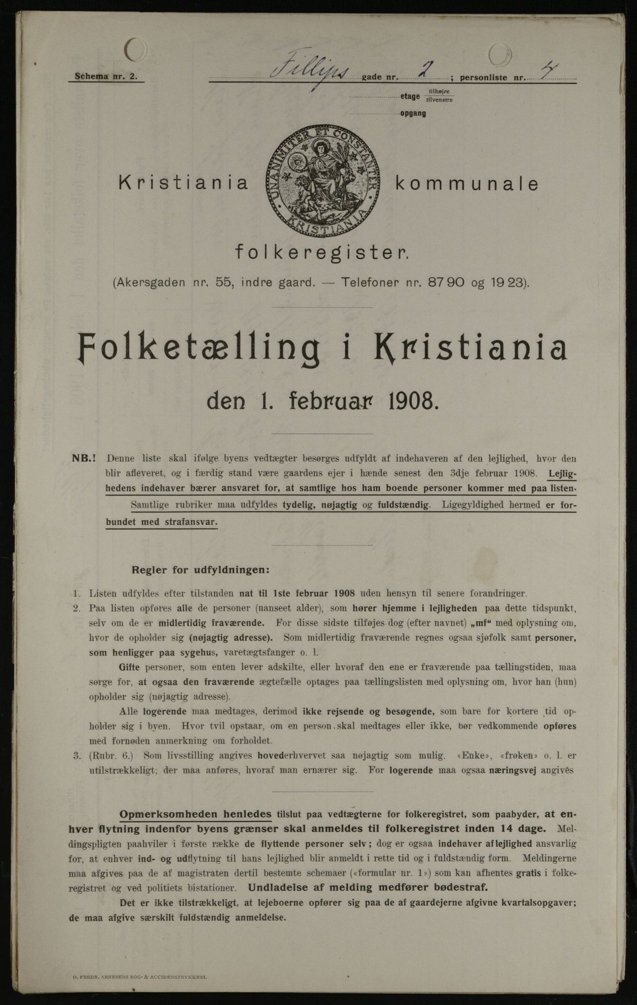 OBA, Kommunal folketelling 1.2.1908 for Kristiania kjøpstad, 1908, s. 21894