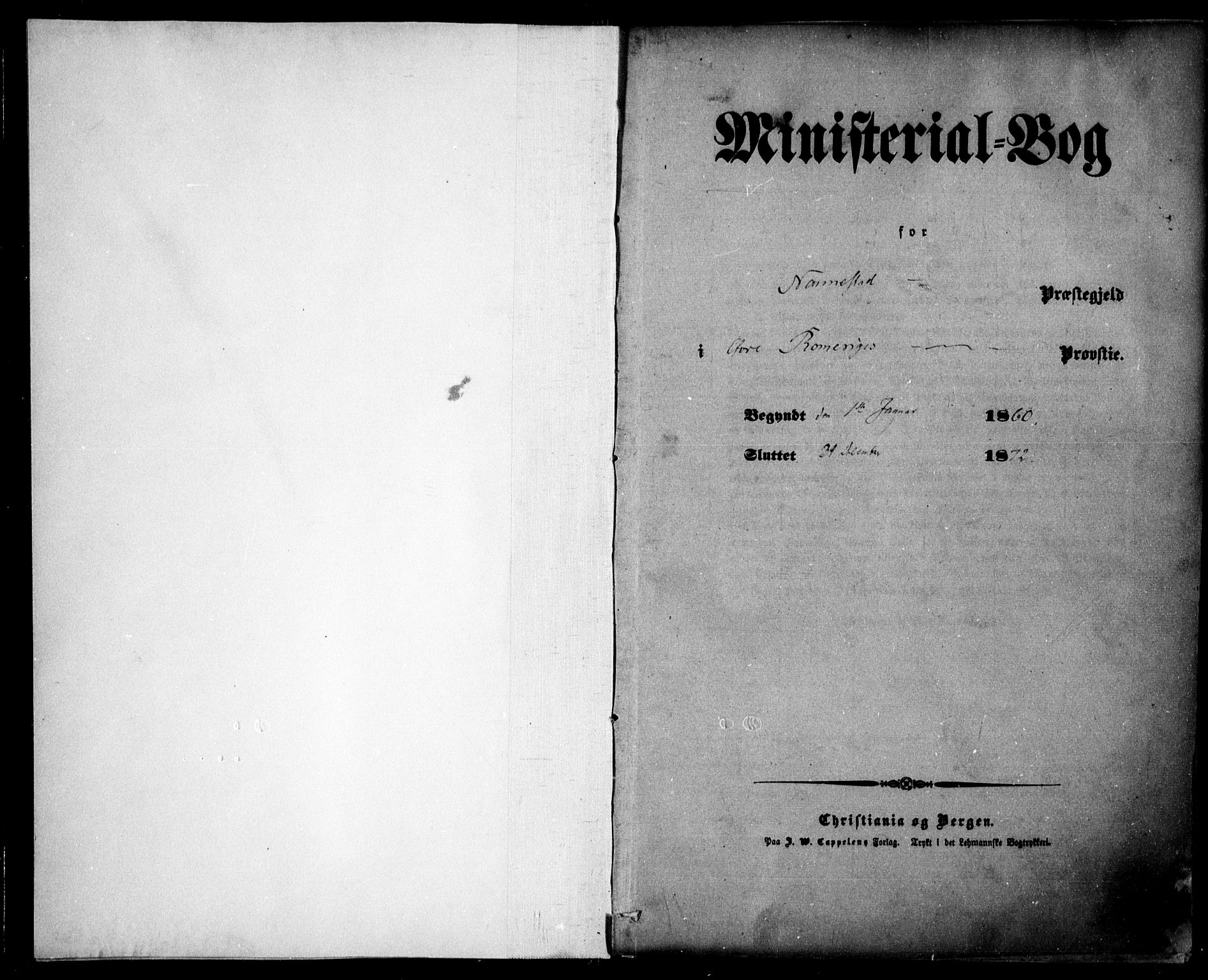 Nannestad prestekontor Kirkebøker, SAO/A-10414a/F/Fa/L0012: Ministerialbok nr. I 12, 1860-1872