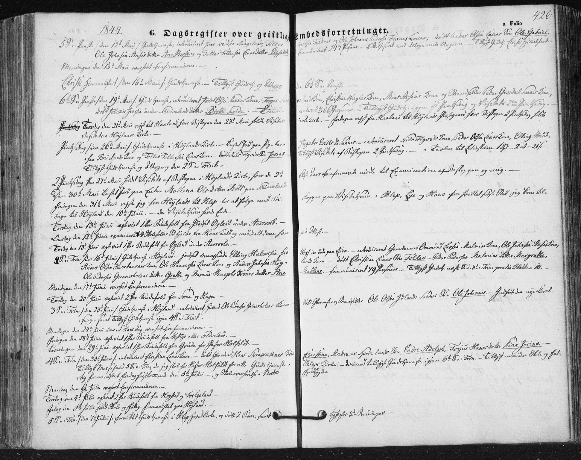 Høyland sokneprestkontor, AV/SAST-A-101799/001/30BA/L0008: Ministerialbok nr. A 8, 1841-1856, s. 426