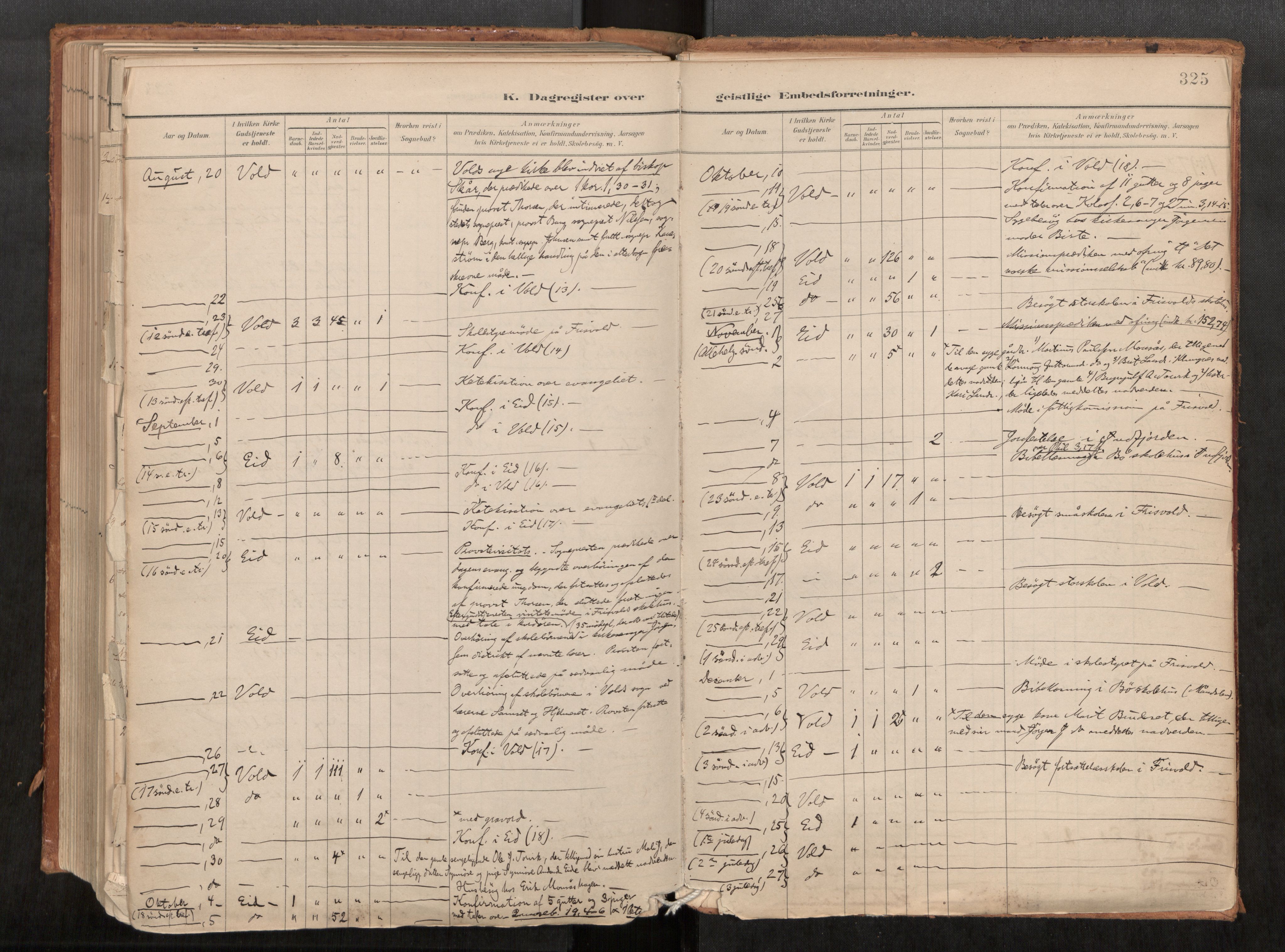 Ministerialprotokoller, klokkerbøker og fødselsregistre - Møre og Romsdal, AV/SAT-A-1454/542/L0553: Ministerialbok nr. 542A03, 1885-1925, s. 325