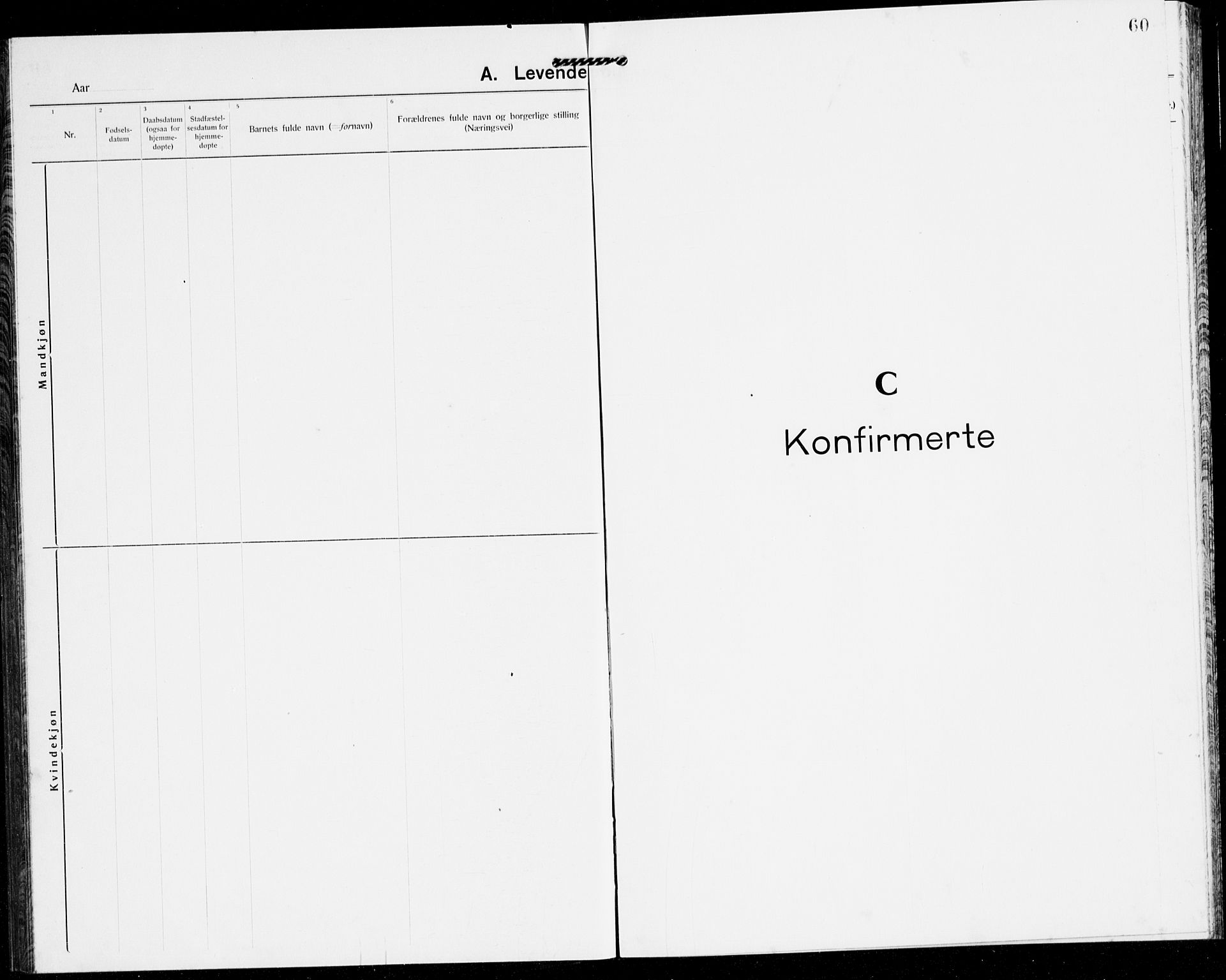 Solund sokneprestembete, AV/SAB-A-81401: Klokkerbok nr. A 3, 1922-1944, s. 60