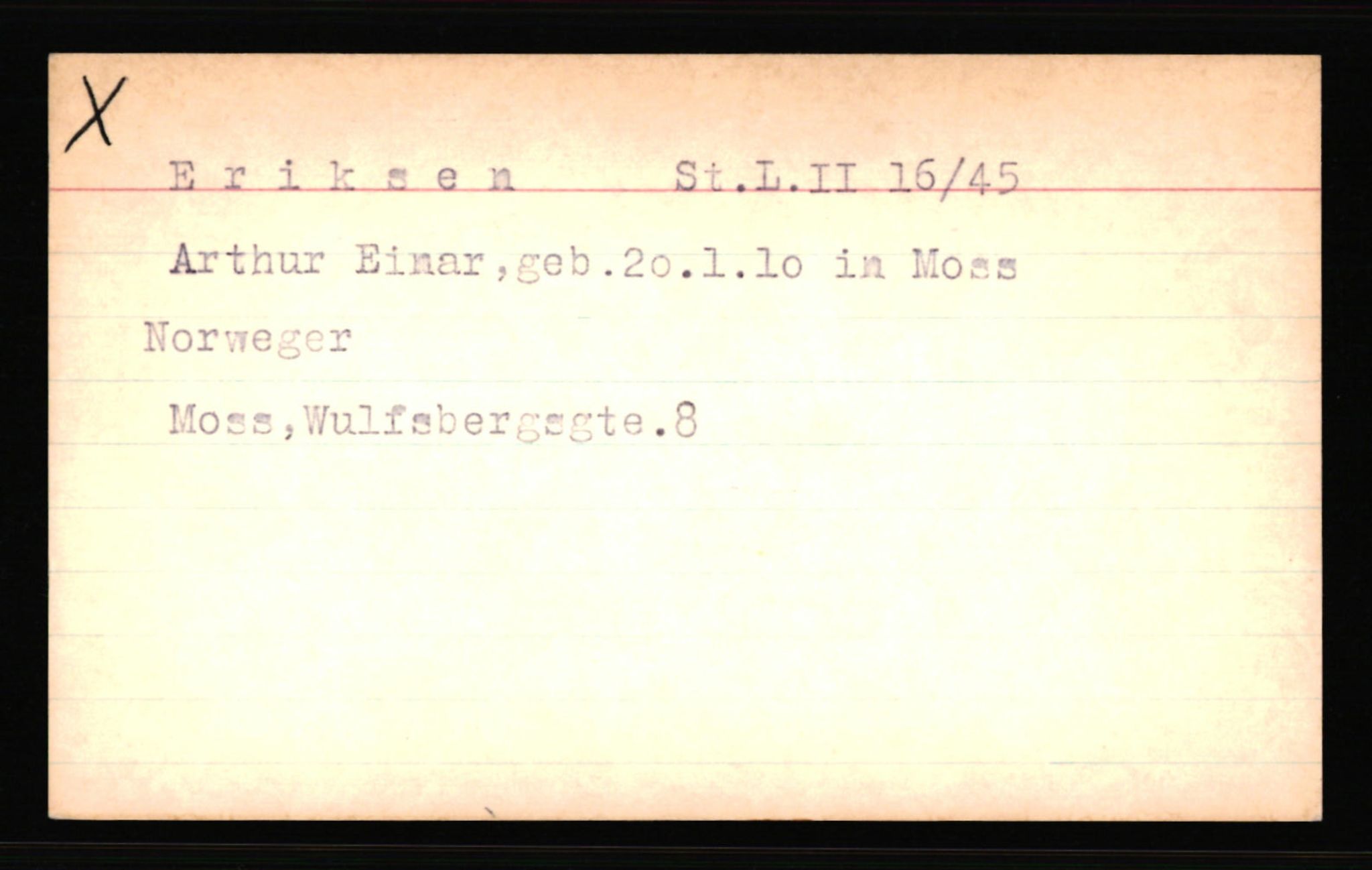 SS- und Polizeigericht Nord (IX), AV/RA-RAFA-3182/0001/C/Ca/L0002: kartotekkort for personer alfabetisk på etternavn: D-H, 1940-1945, s. 237