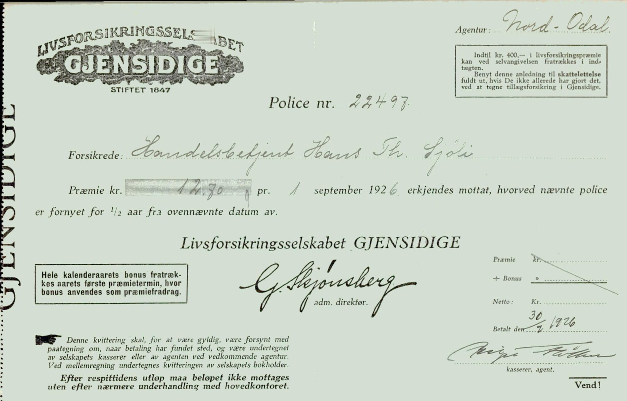 Nord-Odal kommune. Formannskapet og kommunestyret, OFA/0418-021/E/Ea/L0009: Diverse korrespondanse, 1927-1935