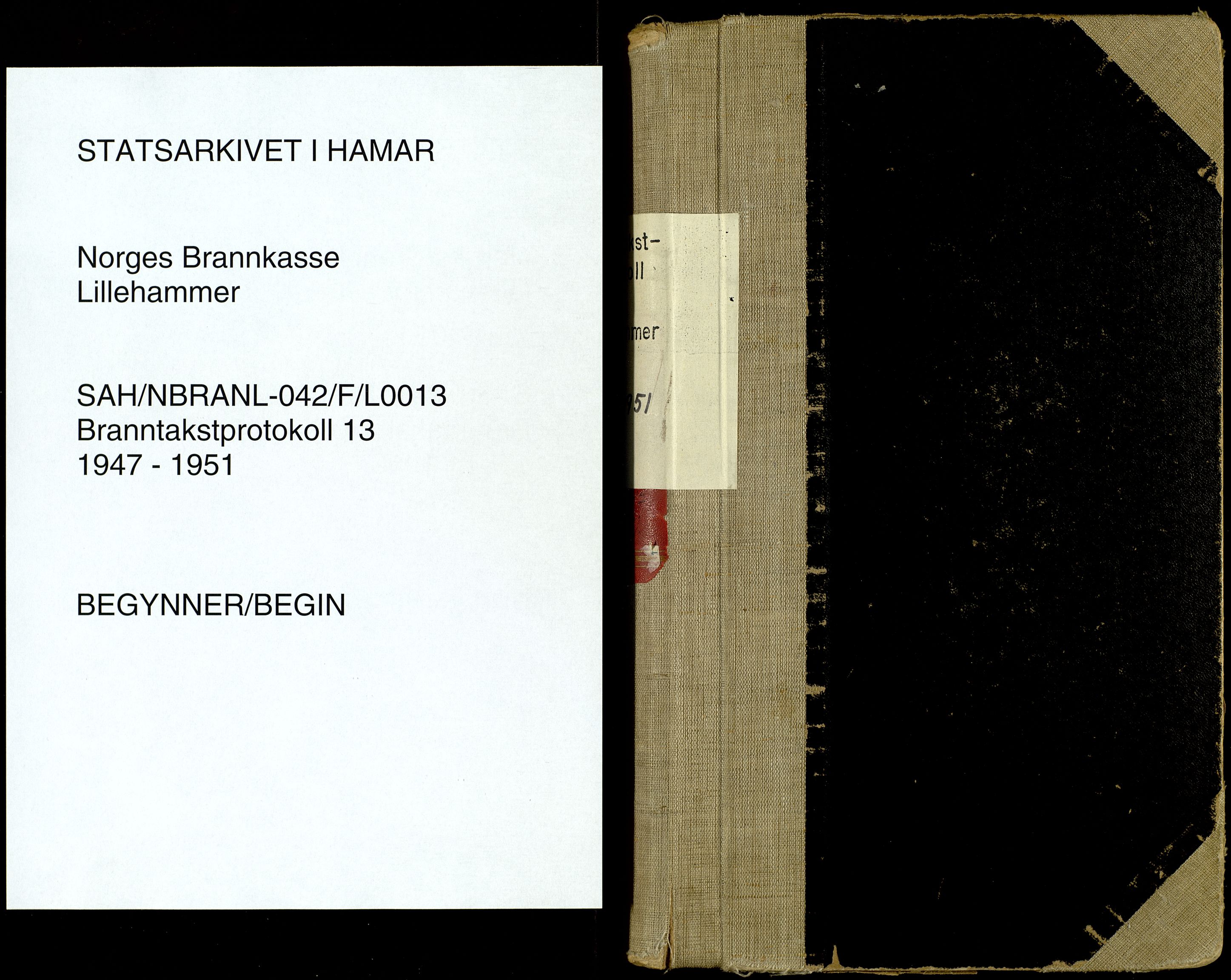 Norges Brannkasse, Lillehammer, AV/SAH-NBRANL-042/F/L0013: Branntakstprotokoll, 1947-1951