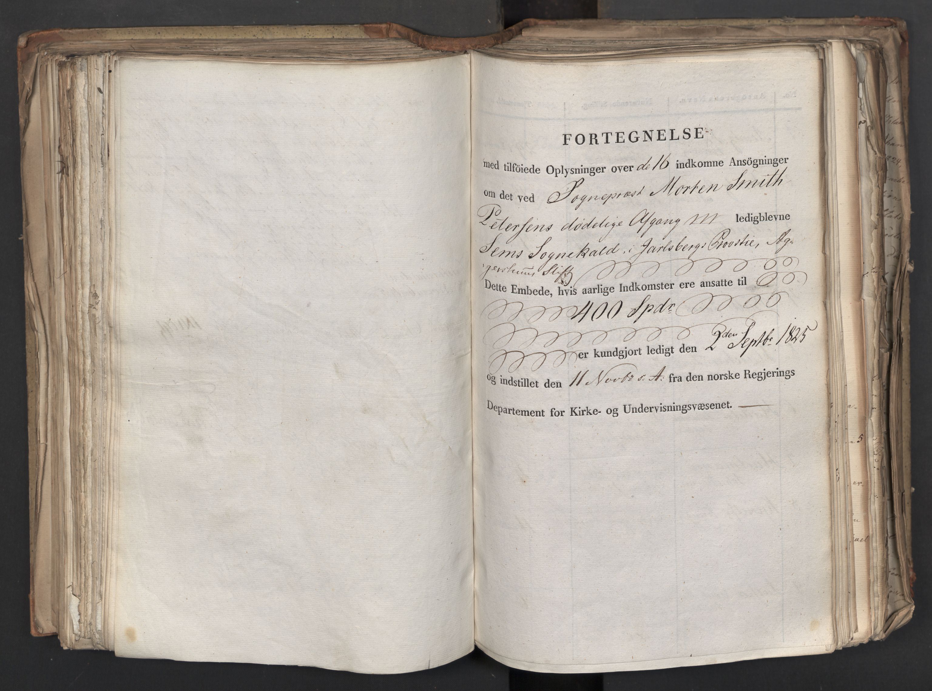 Statsrådsavdelingen i Stockholm, AV/RA-S-1003/D/Da/L0044: Regjeringsinnstillinger nr. 2846-3066, 1825, s. 281