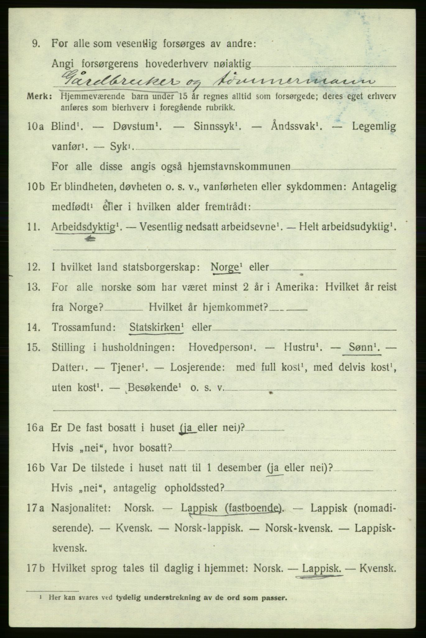 SATØ, Folketelling 1920 for 2021 Karasjok herred, 1920, s. 623
