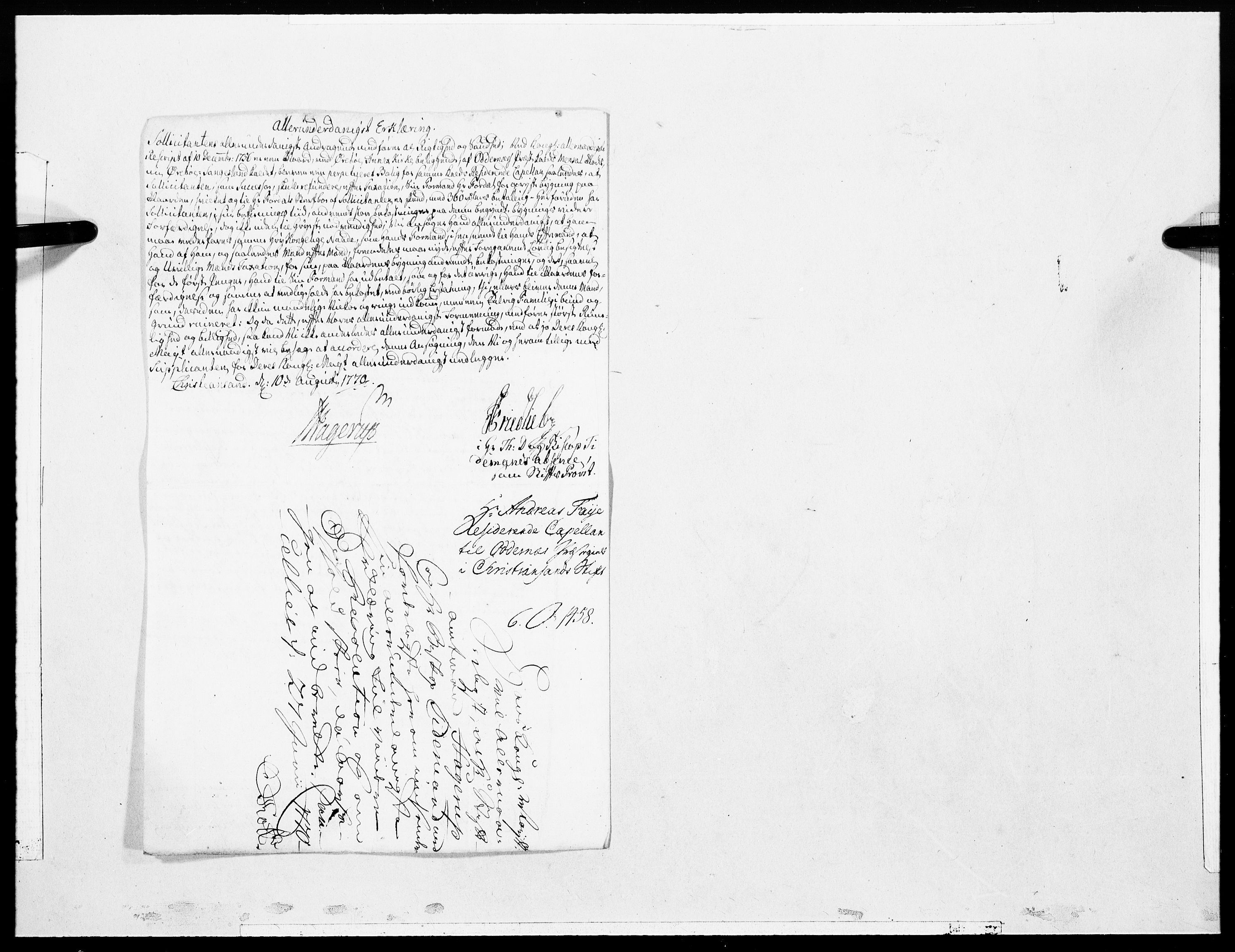 Danske Kanselli 1572-1799, AV/RA-EA-3023/F/Fc/Fcc/Fcca/L0202: Norske innlegg 1572-1799, 1770, s. 313