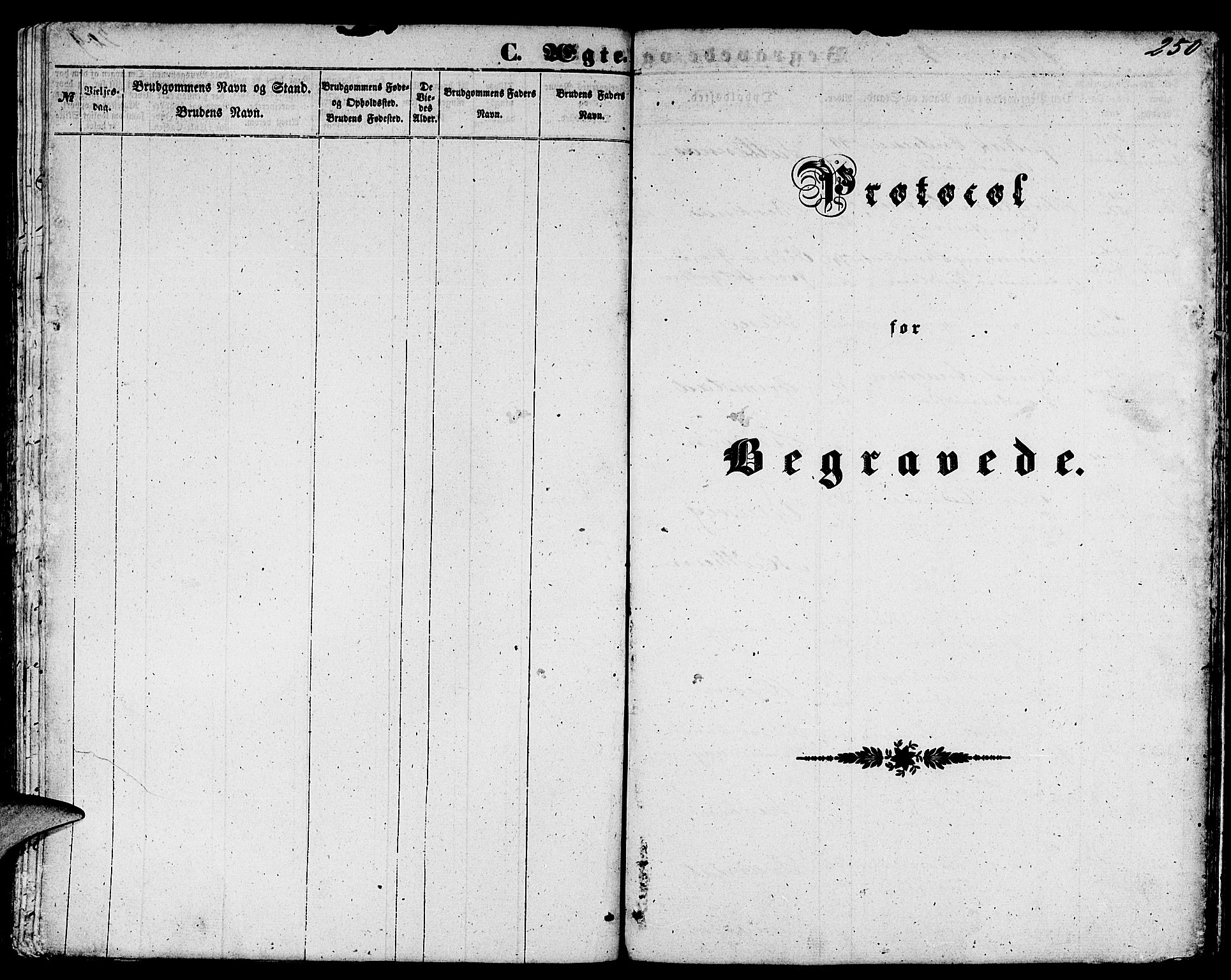 Gulen sokneprestembete, SAB/A-80201/H/Hab/Habb/L0001: Klokkerbok nr. B 1, 1854-1866, s. 210