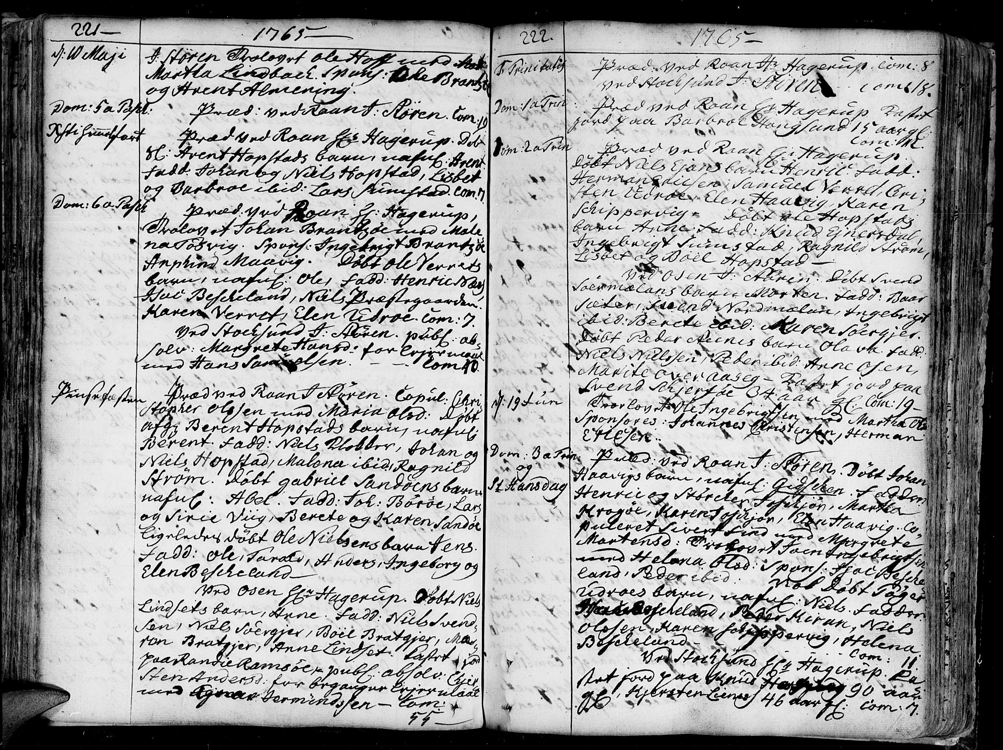 Ministerialprotokoller, klokkerbøker og fødselsregistre - Sør-Trøndelag, AV/SAT-A-1456/657/L0700: Ministerialbok nr. 657A01, 1732-1801, s. 221-222