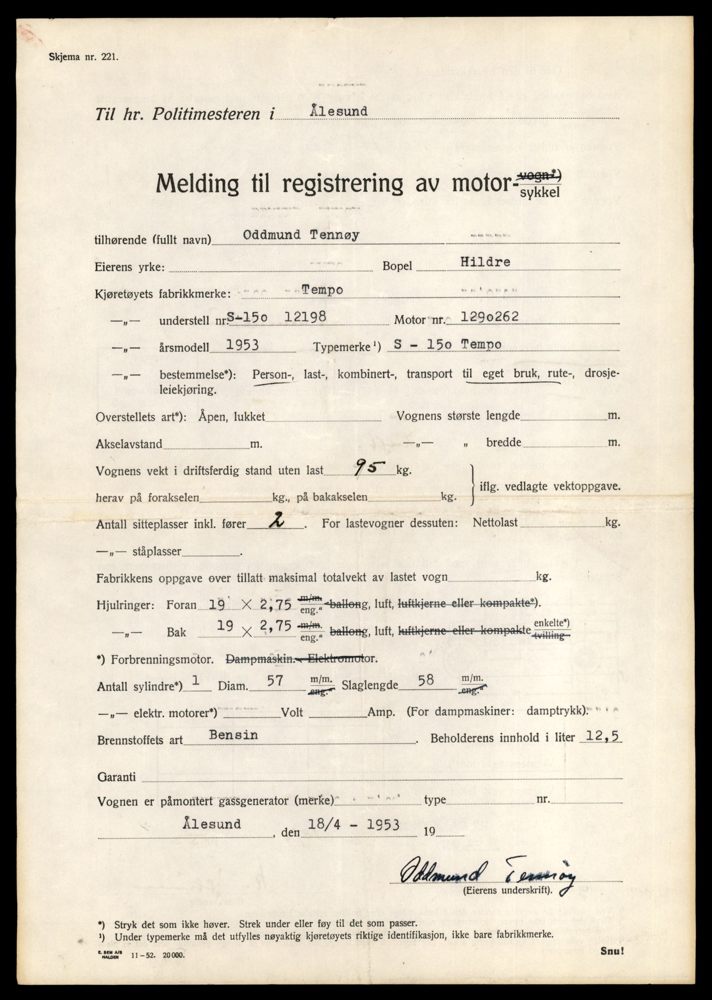 Møre og Romsdal vegkontor - Ålesund trafikkstasjon, AV/SAT-A-4099/F/Fe/L0031: Registreringskort for kjøretøy T 11800 - T 11996, 1927-1998, s. 2467