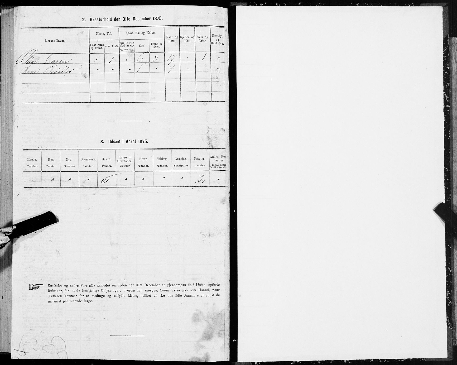 SAT, Folketelling 1875 for 1519P Volda prestegjeld, 1875